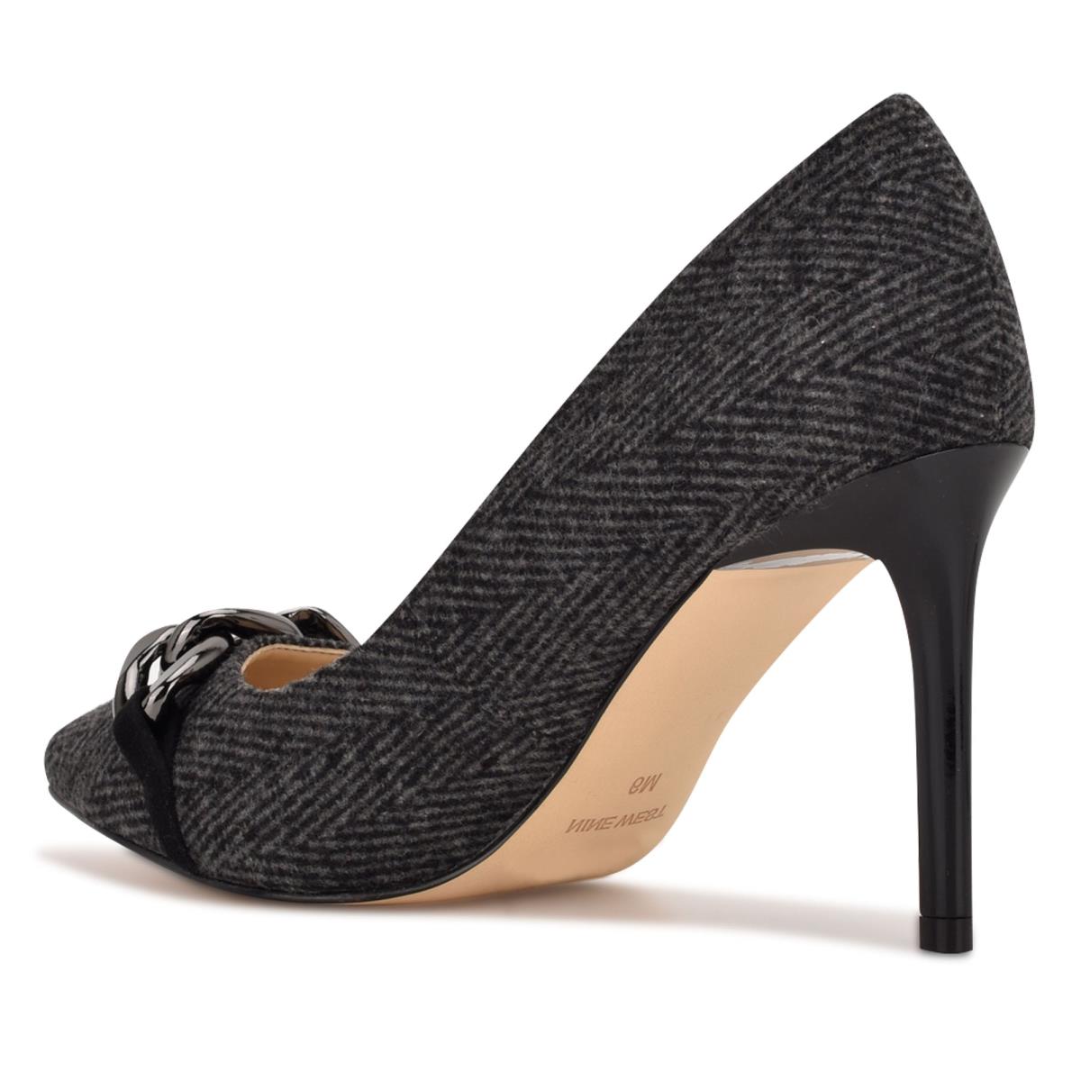 Nine West Ezzie Pointy Neus Pumps Grijs | 1072CEBKN