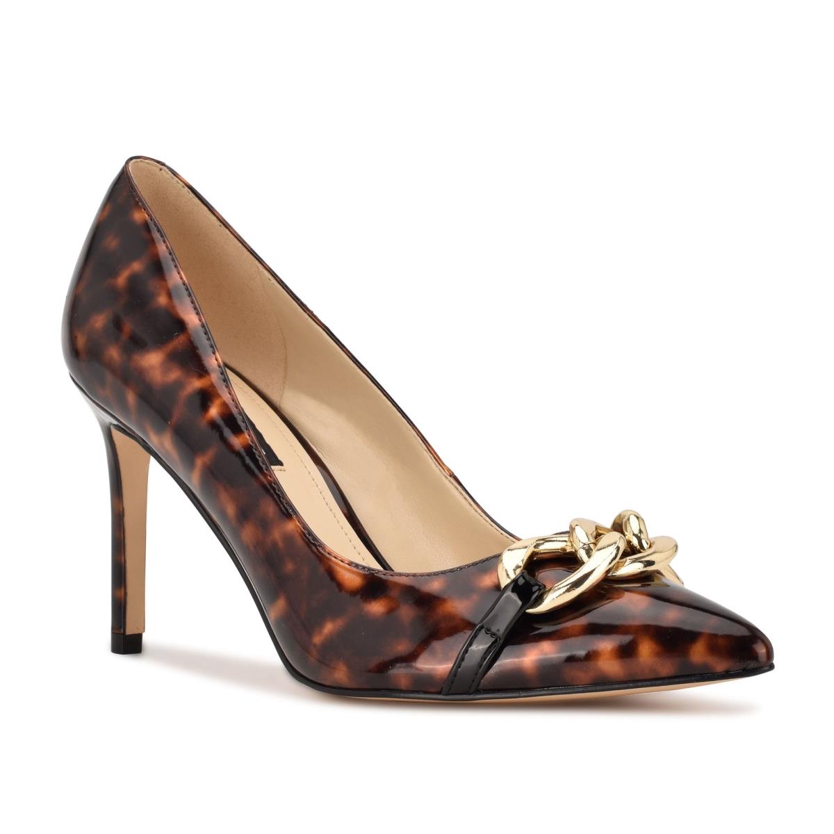 Nine West Ezzie Pointy Neus Pumps Koffie | 6879ZXRDO