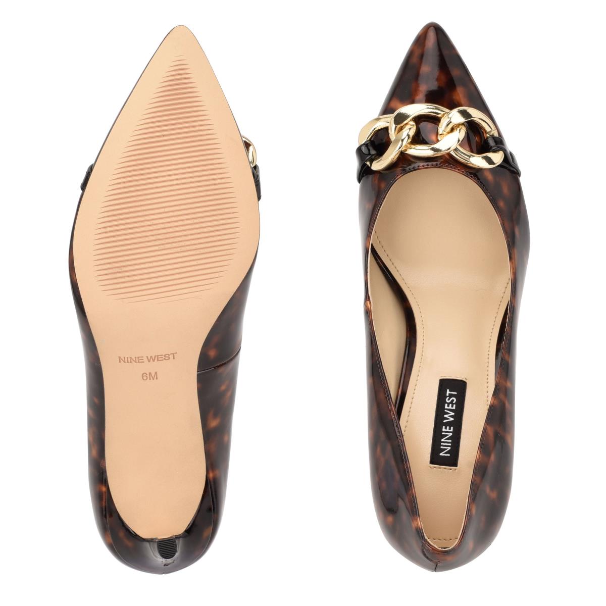 Nine West Ezzie Pointy Neus Pumps Koffie | 6879ZXRDO