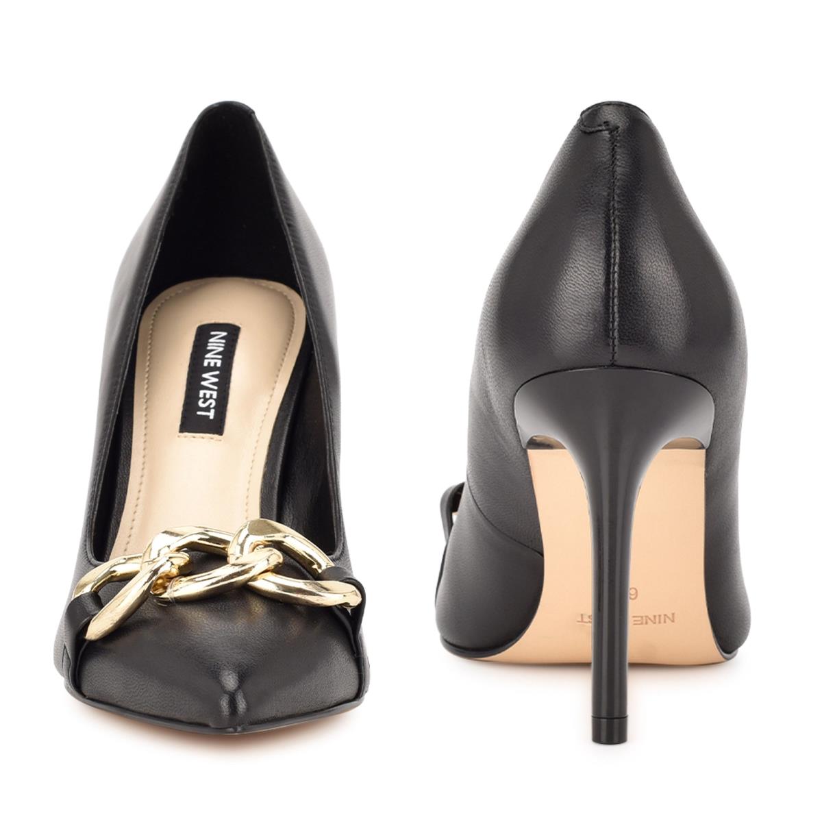 Nine West Ezzie Pointy Neus Pumps Zwart | 8579NPBLQ