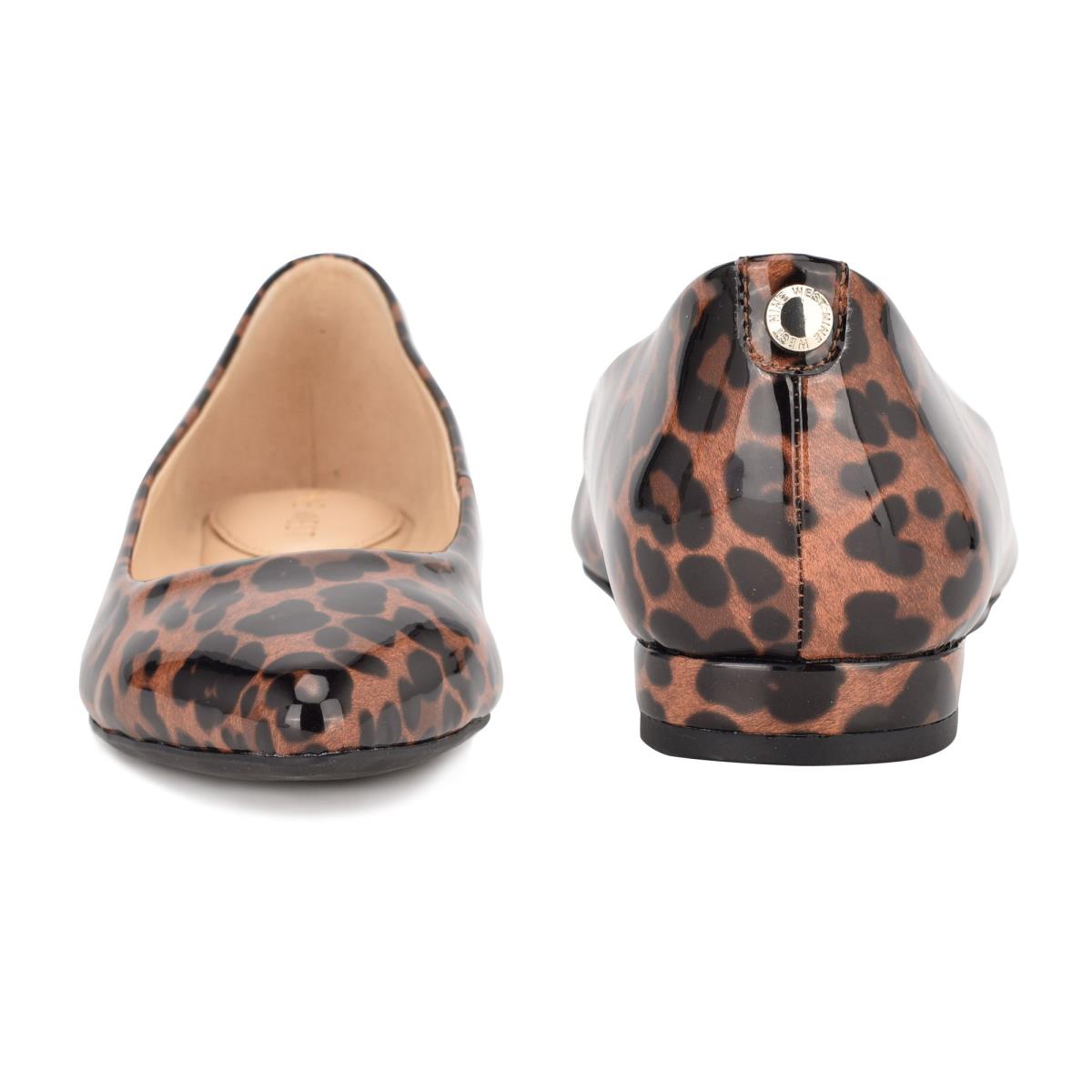 Nine West Ferdi 9x9 Pointy Neus Ballerina Slangenprint | 6793HPMSQ