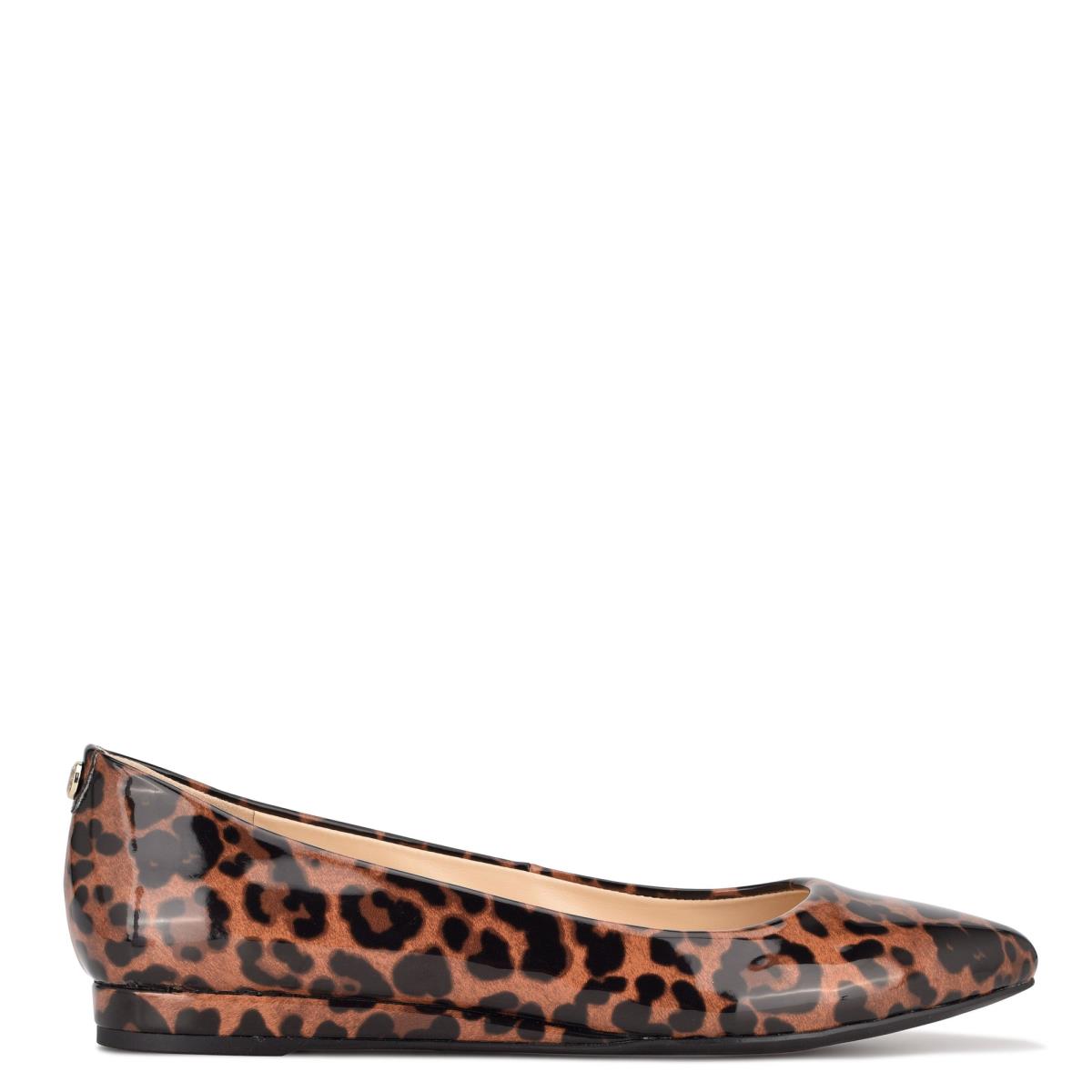 Nine West Ferdi 9x9 Pointy Neus Ballerina Slangenprint | 6793HPMSQ