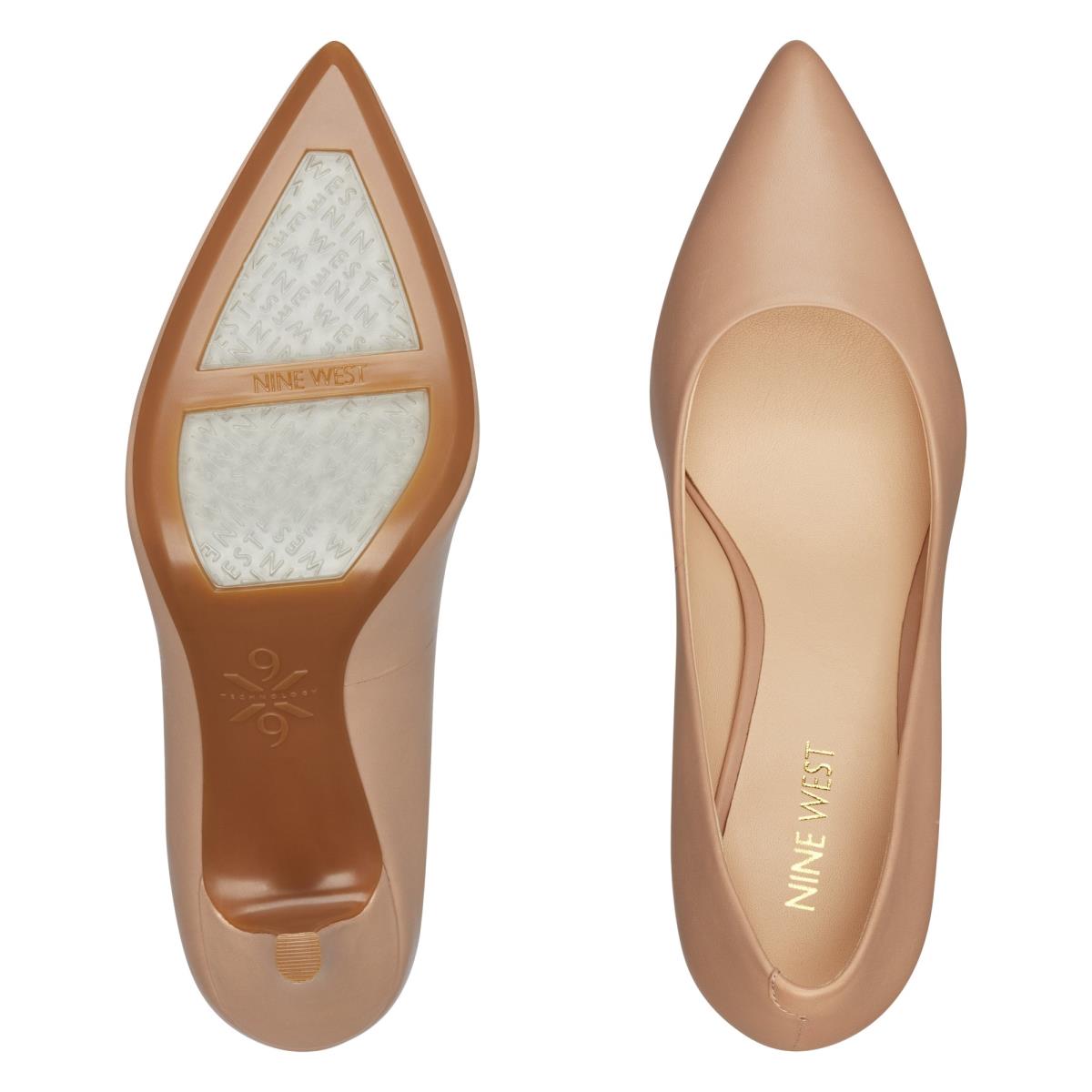 Nine West Fifth 9x9 Pointy Neus Pumps Beige | 7046GCDAP