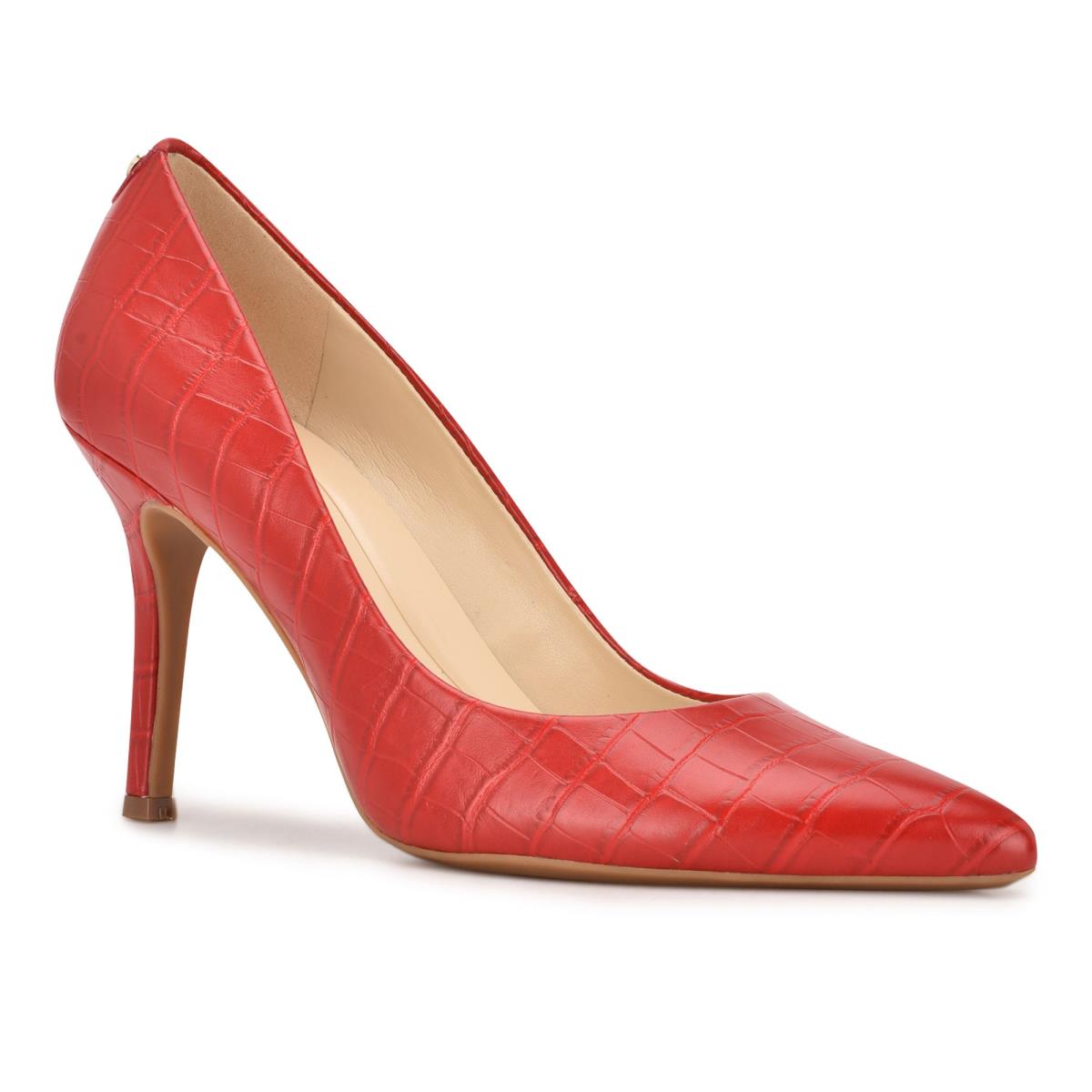 Nine West Fifth 9x9 Pointy Neus Pumps Rood | 1865NXPST