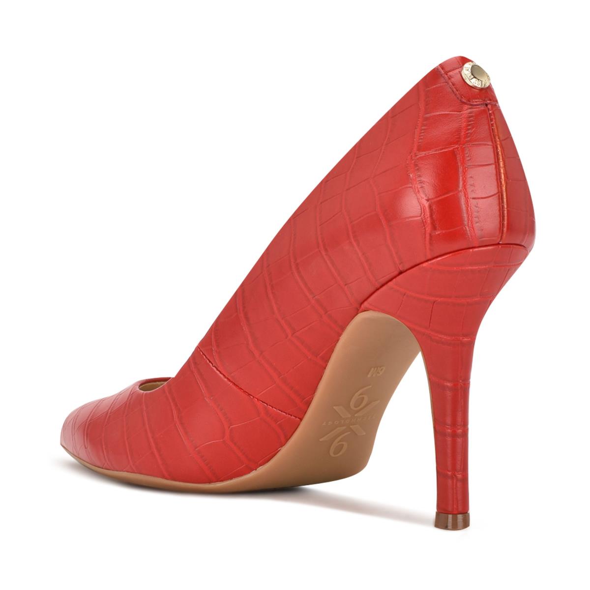 Nine West Fifth 9x9 Pointy Neus Pumps Rood | 1865NXPST