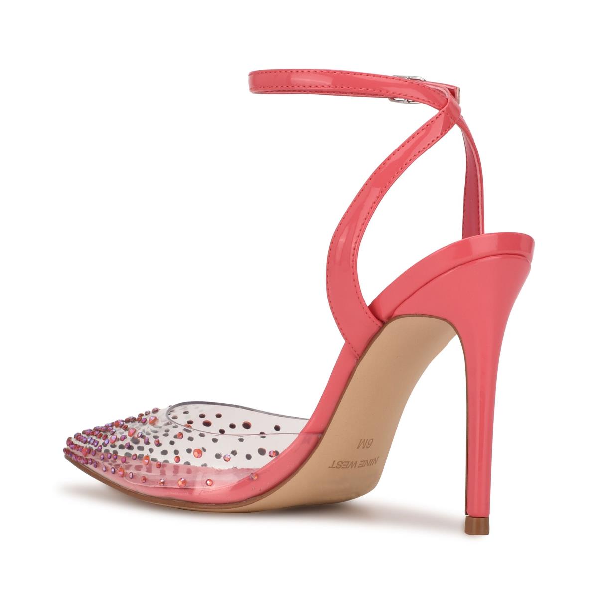 Nine West Foreva Ankle Riemen Jurken Pumps Roze Koraal | 8231PYQNL