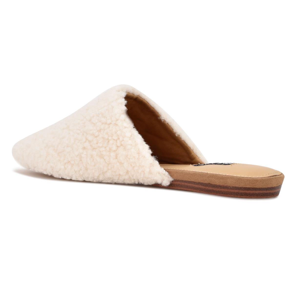 Nine West Furzy Pointy Neus Mules Room | 5147ZPXYO