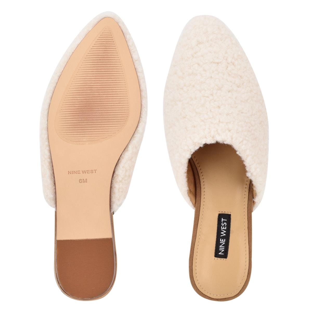 Nine West Furzy Pointy Neus Mules Room | 5147ZPXYO