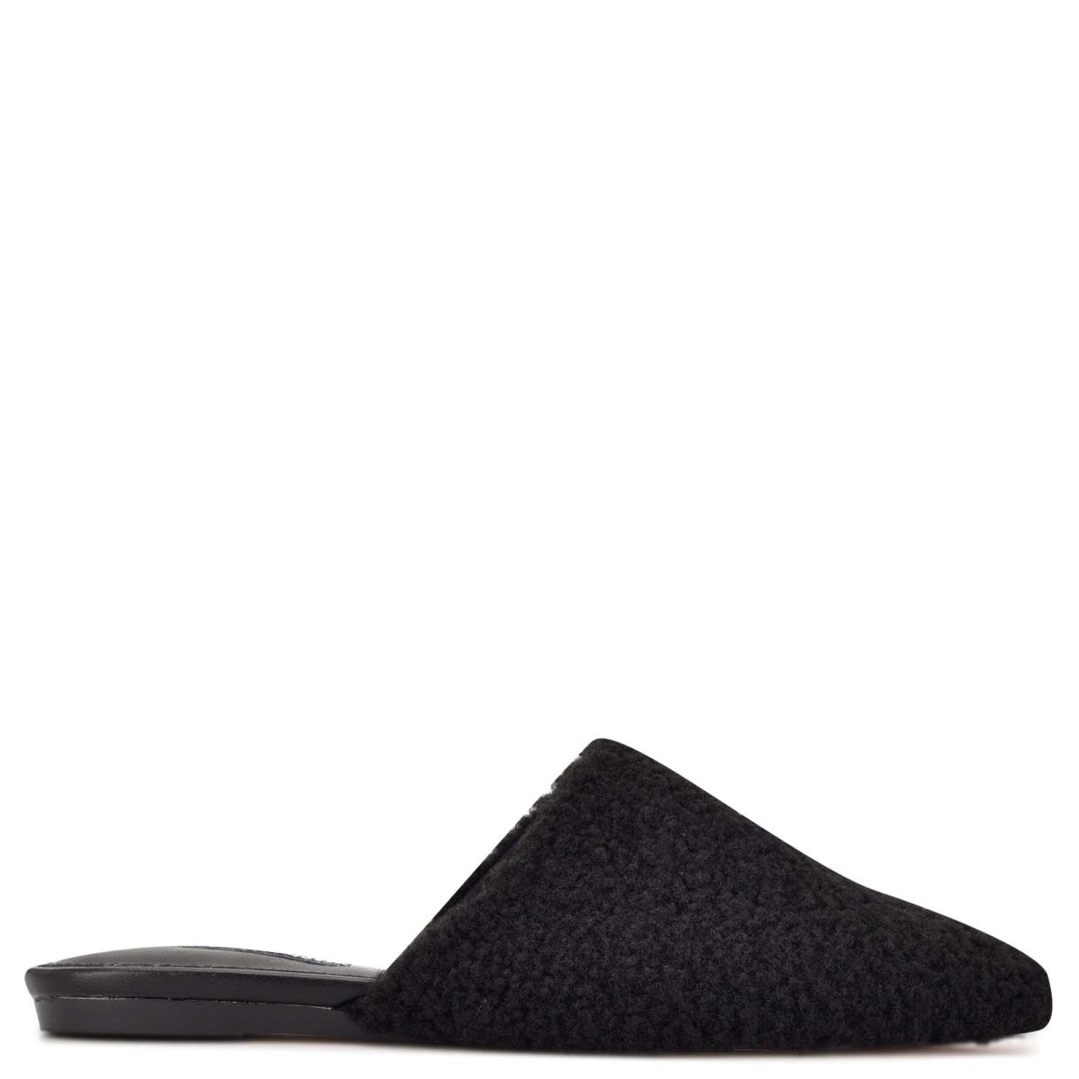 Nine West Furzy Pointy Neus Mules Zwart | 3426COSQD