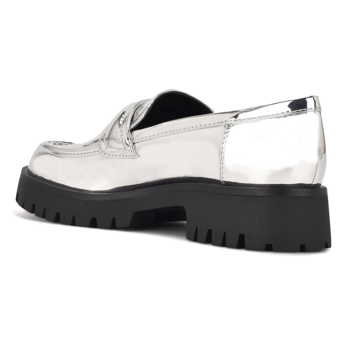 Nine West Garren Lug Sole Loafers Zilver | 0342ENXRC