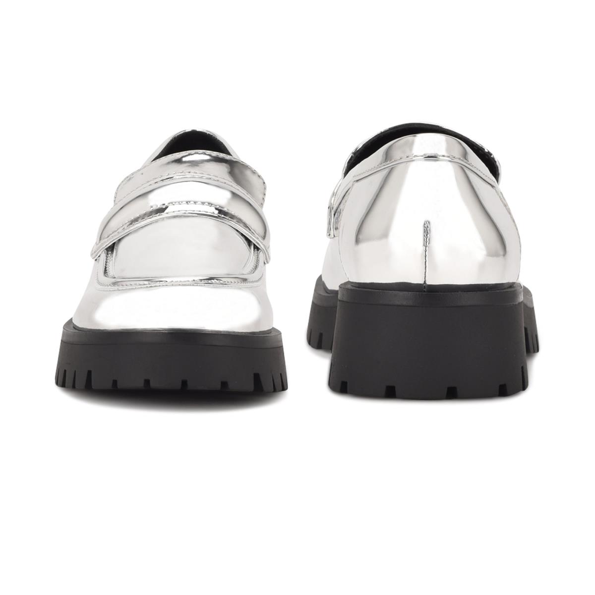 Nine West Garren Lug Sole Loafers Zilver | 0342ENXRC