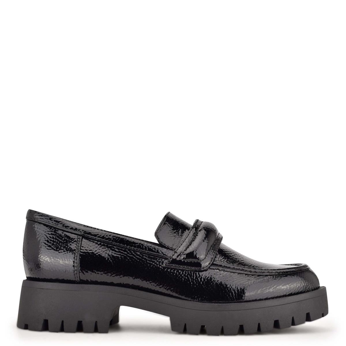 Nine West Garren Lug Sole Loafers Zwart | 9872JXAVS