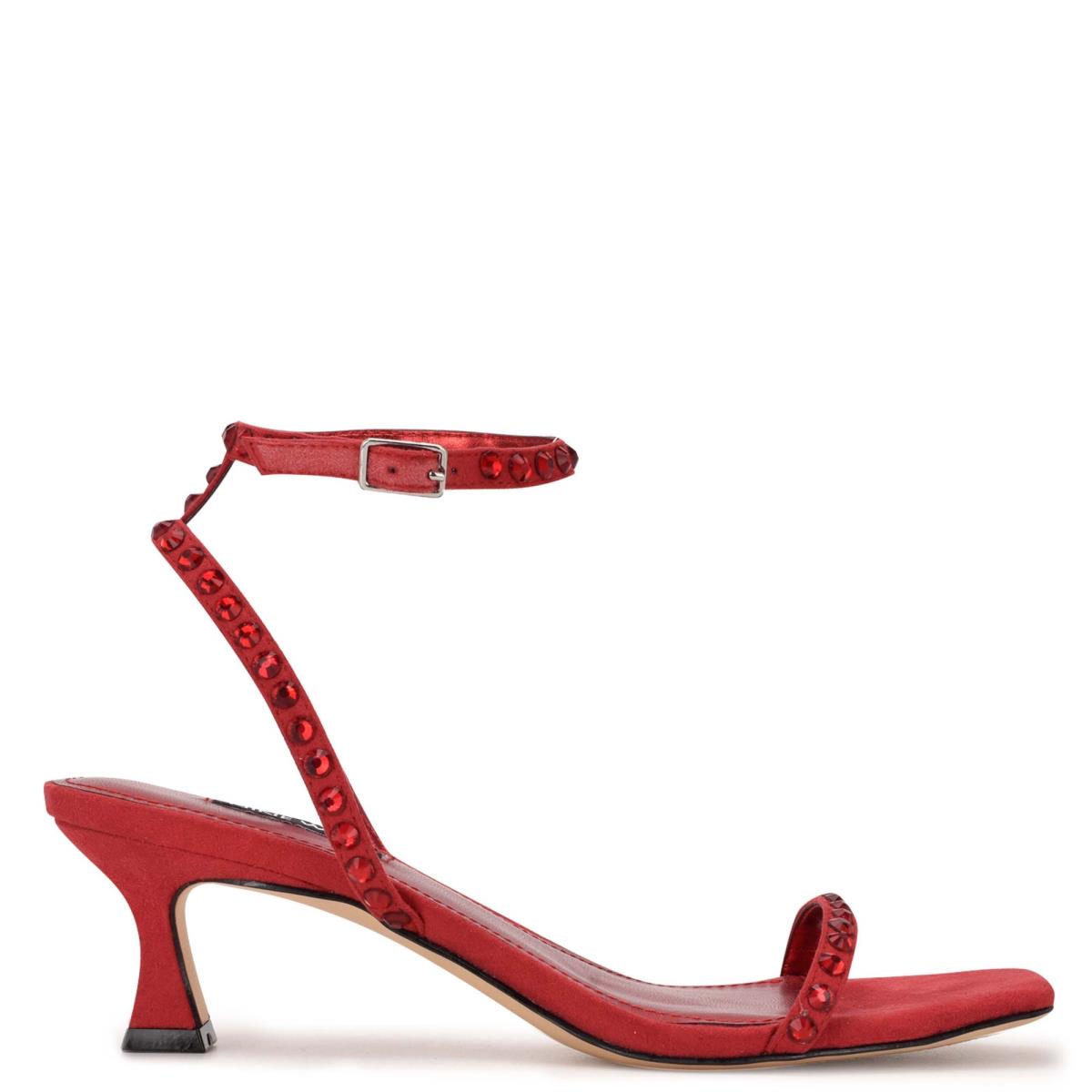 Nine West Giena Ankle Riemen Geklede Sandalen Rood | 9026BSXAE