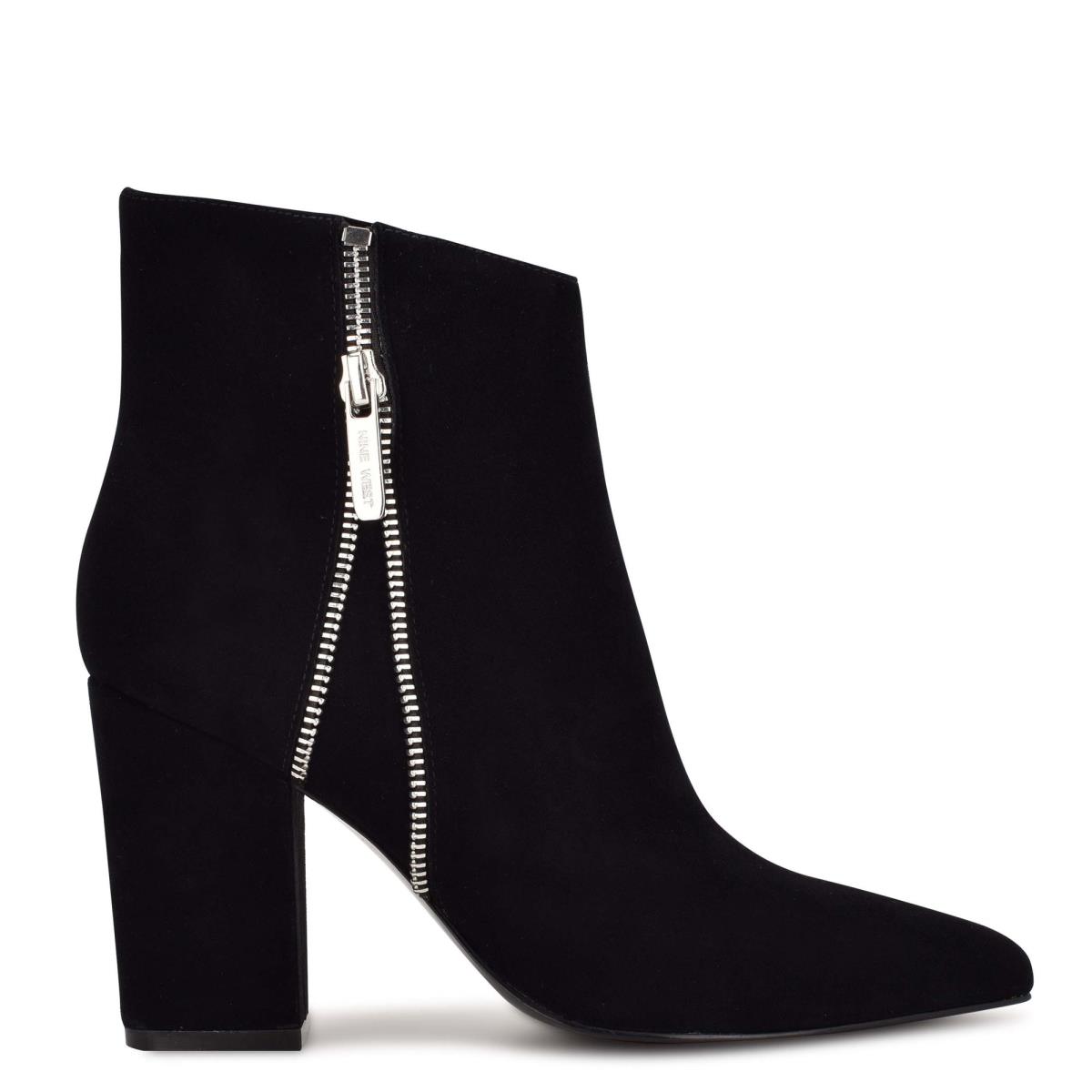 Nine West Glorya Hak Laarzen Zwart | 8031MSGXZ