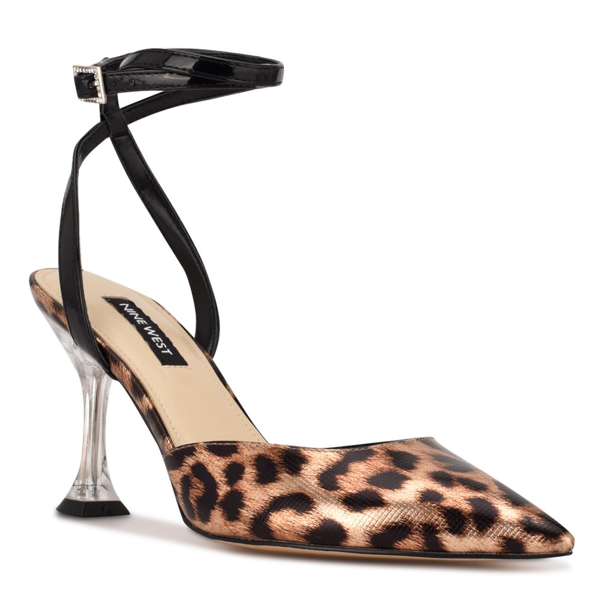 Nine West Harlowe Ankle Riemen Pumps Leopard | 6402OSZVJ