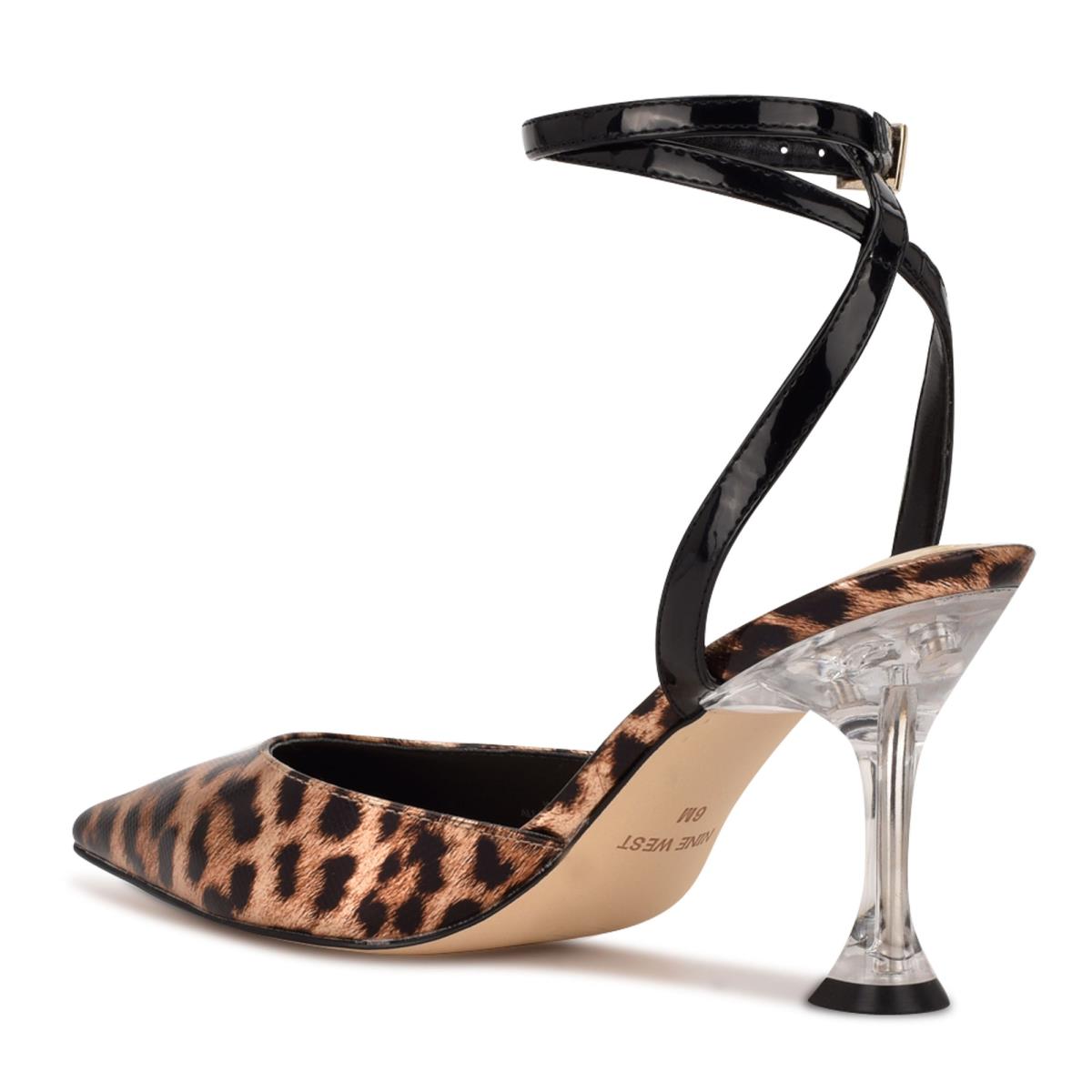 Nine West Harlowe Ankle Riemen Pumps Leopard | 6402OSZVJ