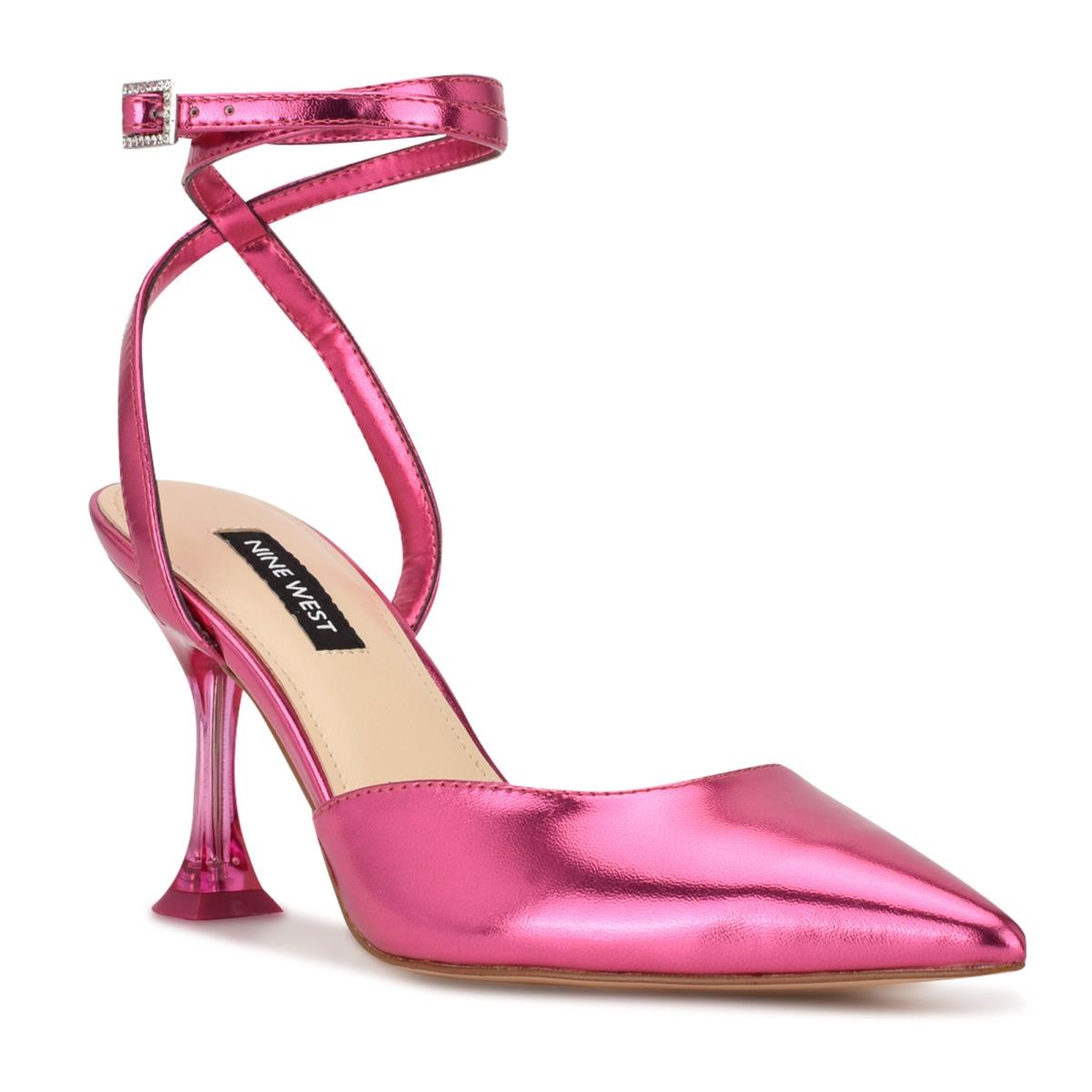 Nine West Harlowe Ankle Riemen Pumps Roze | 4289LWGBS