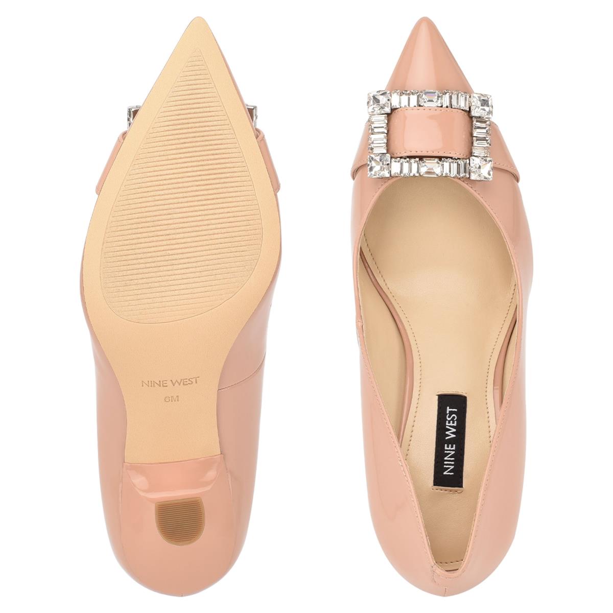 Nine West Helyn Pointy Neus Pumps Skin Color | 8652ZEUTQ