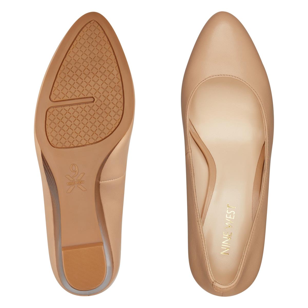 Nine West Jazzin Almond Neus Sleehakken Beige | 4693KBLOP