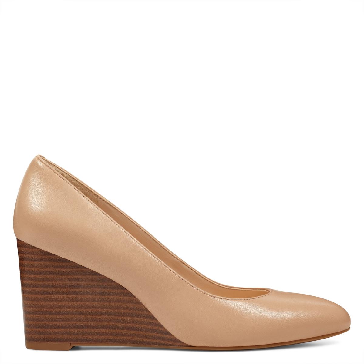 Nine West Jazzin Almond Neus Sleehakken Beige | 4693KBLOP