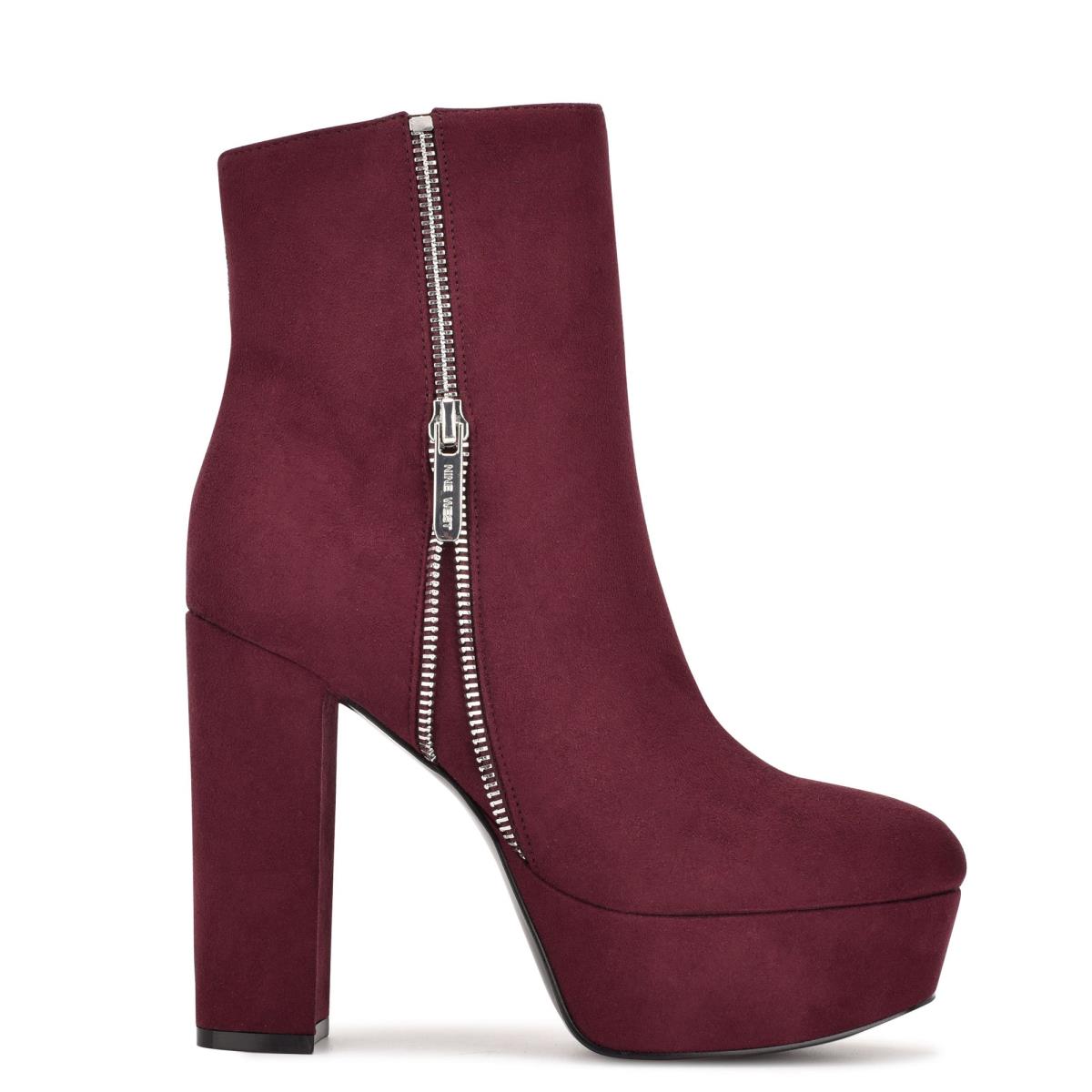 Nine West Kerri Platform Laarzen Bordeaux | 3905GZMAQ