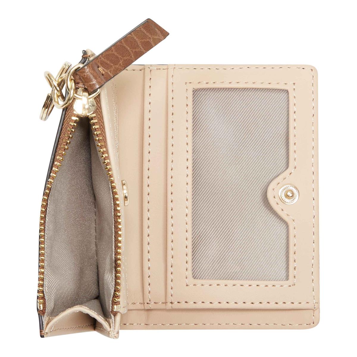 Nine West Lawson Small Zip Wallet Portefeuille Bruin | 1794CALFM