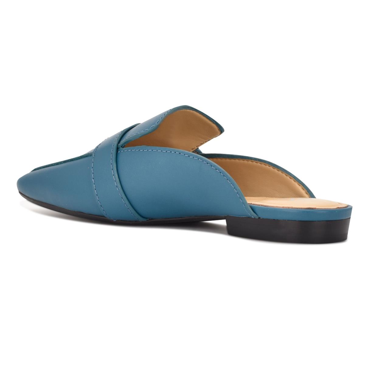 Nine West Neat 9x9 Loafer Mules Turquoise | 9024ZXRHC