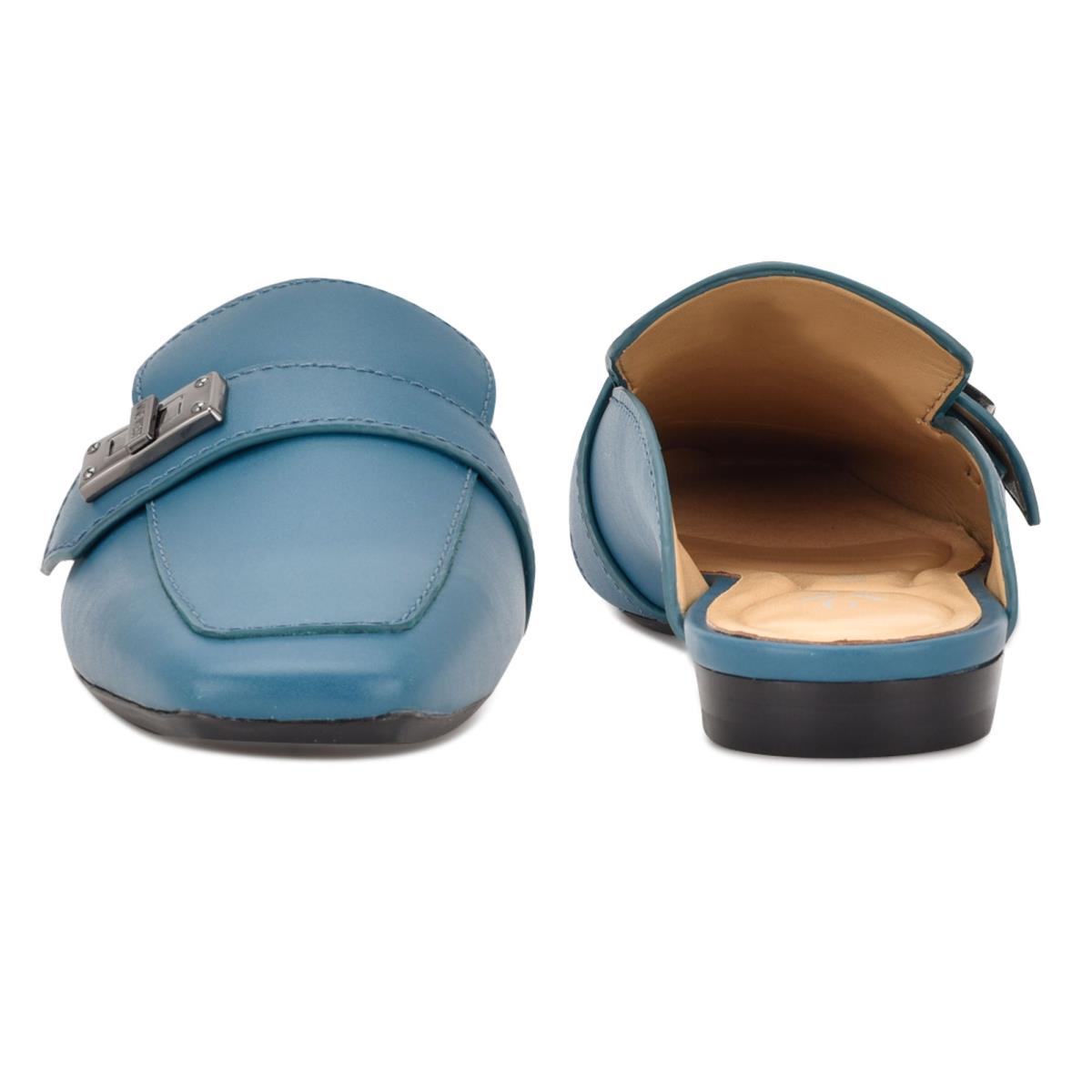 Nine West Neat 9x9 Loafer Mules Turquoise | 9024ZXRHC