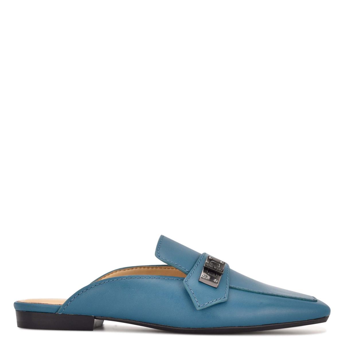 Nine West Neat 9x9 Loafer Mules Turquoise | 9024ZXRHC