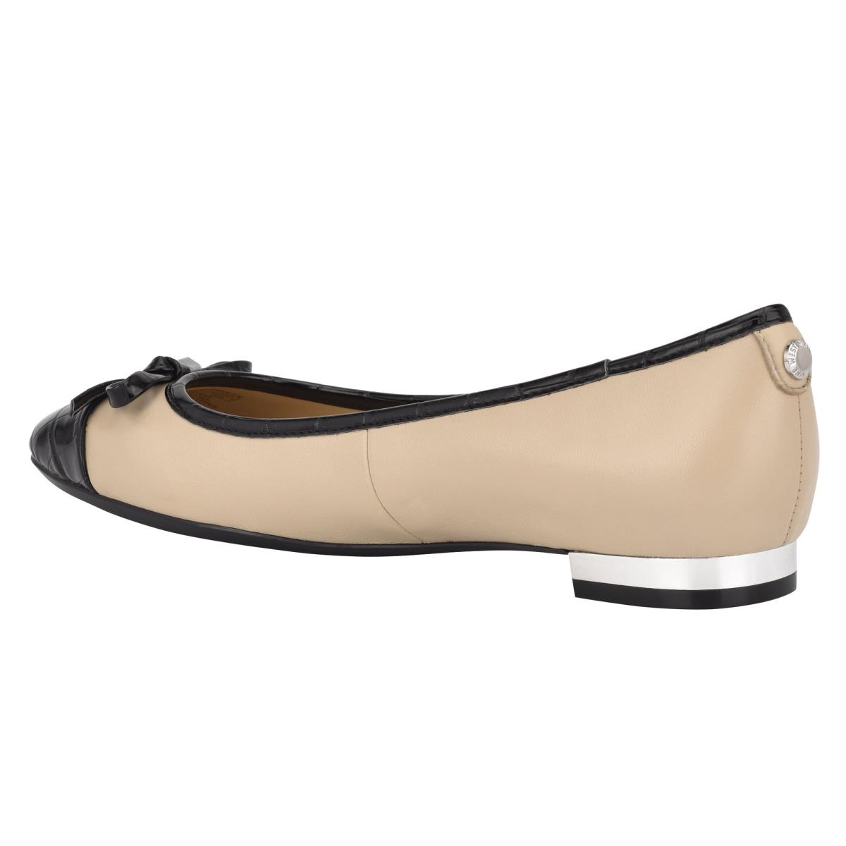 Nine West Olly 9x9 Ballet Flats Beige Zwart | 2879NOCRY