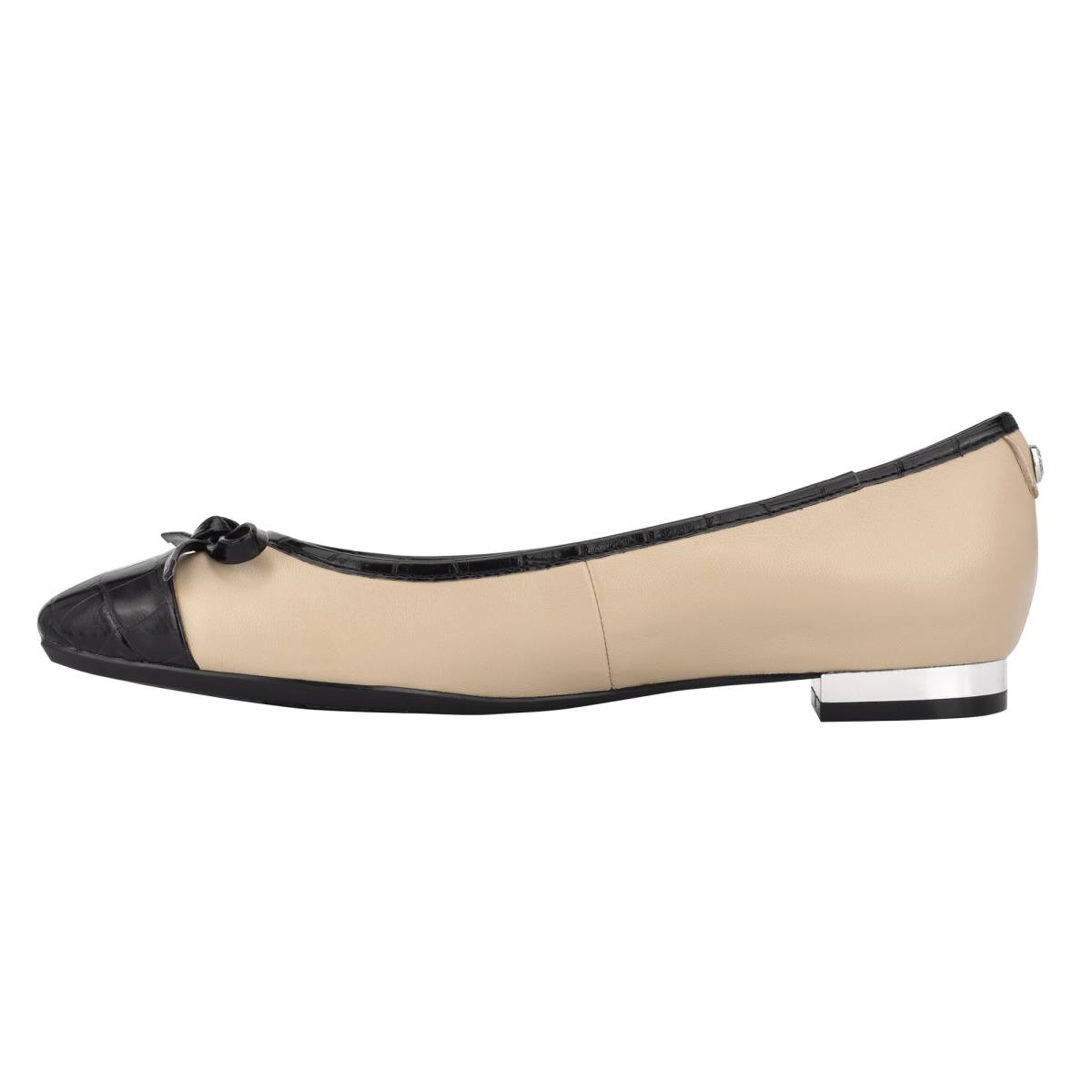 Nine West Olly 9x9 Ballet Flats Beige Zwart | 2879NOCRY