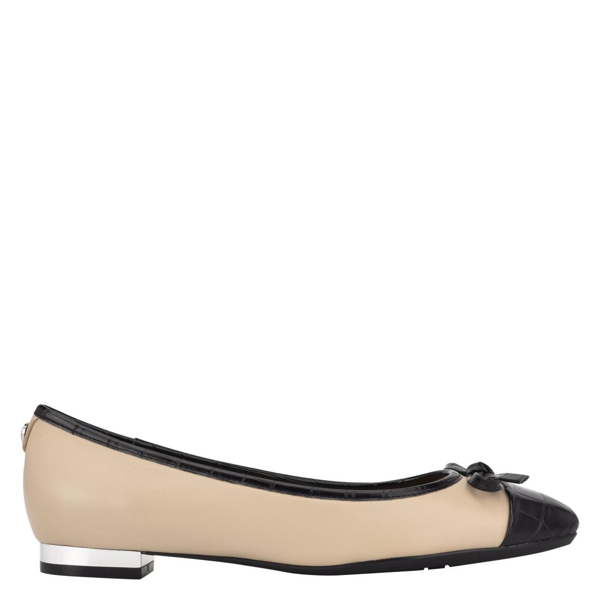 Nine West Olly 9x9 Ballet Flats Beige Zwart | 2879NOCRY