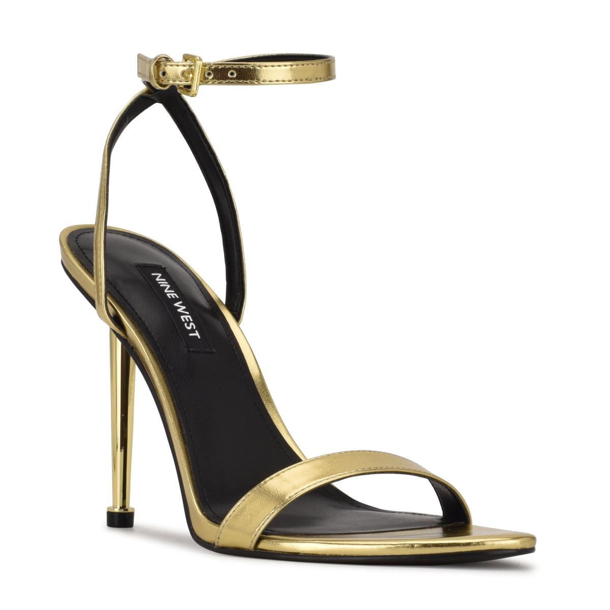 Nine West Reina Ankle Sandalen Met Riem Goud | 0967VHWBM