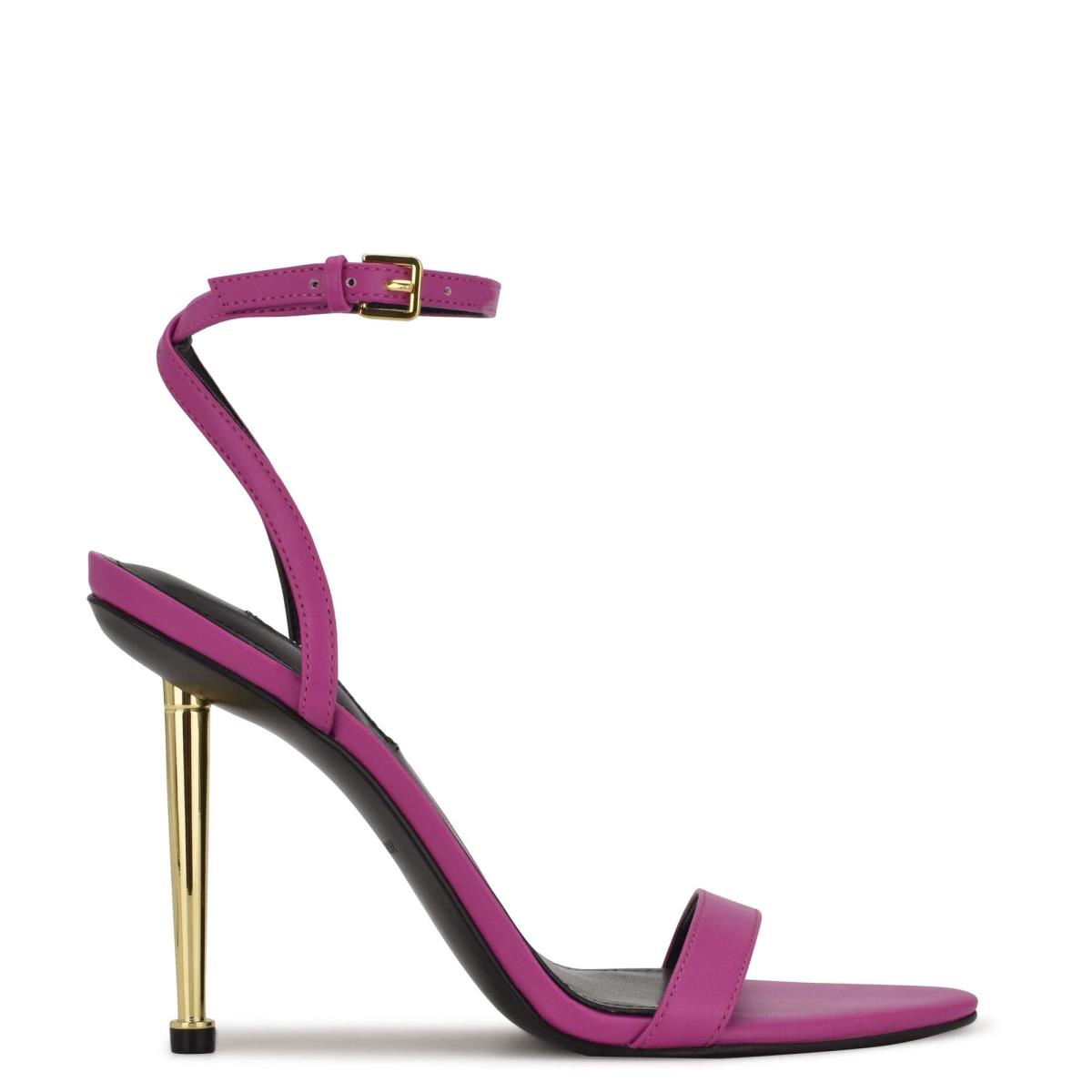 Nine West Reina Ankle Sandalen Met Riem Roze | 3982QAZUG