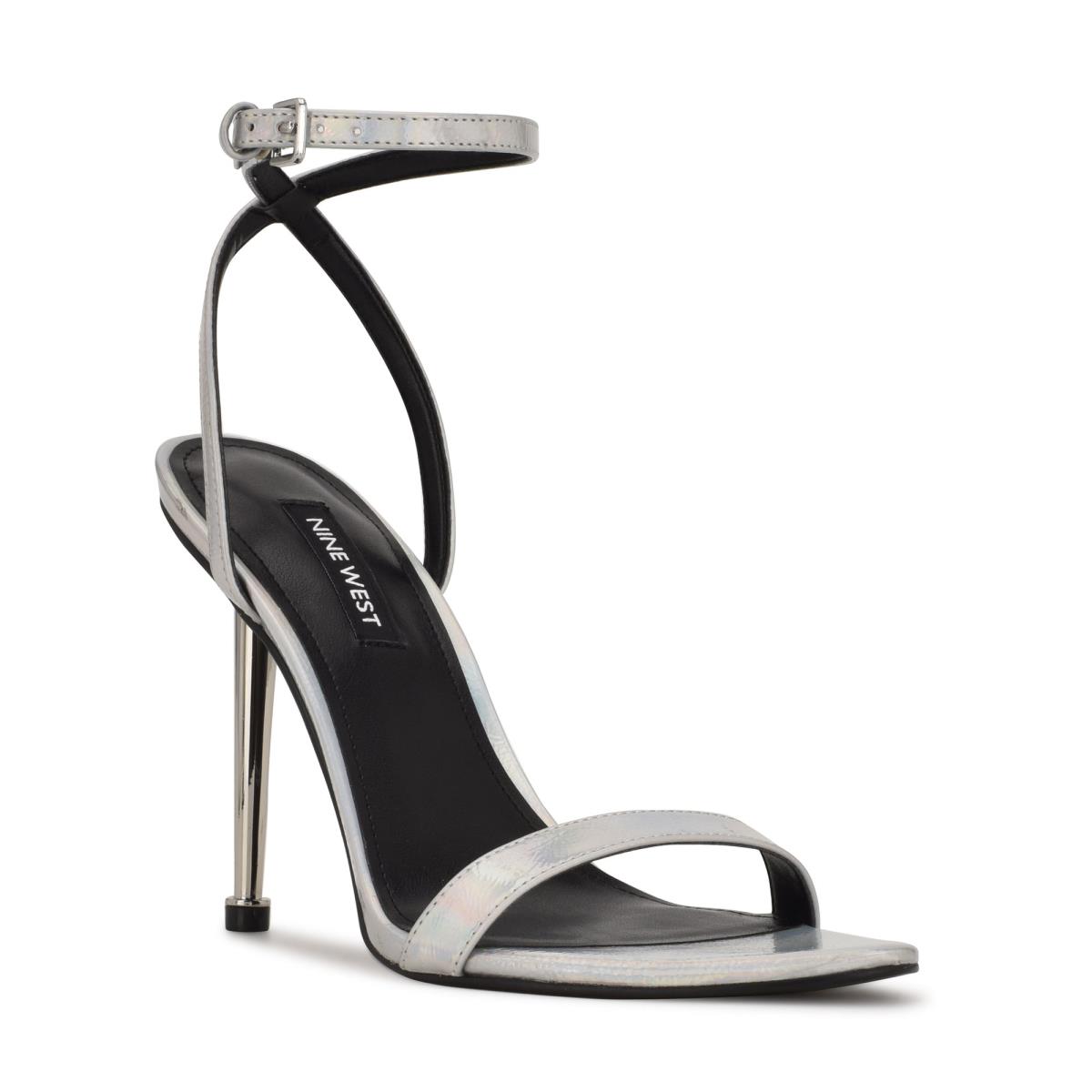 Nine West Reina Ankle Sandalen Met Riem Zwart | 5187GAJPN