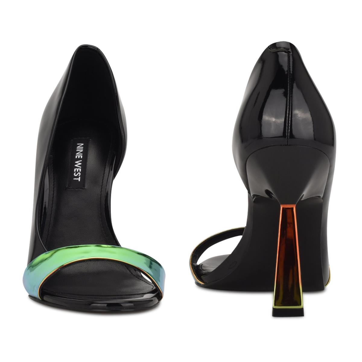 Nine West Saidso Open Neus Pumps Zwart Gekleurd | 7419DCNYG