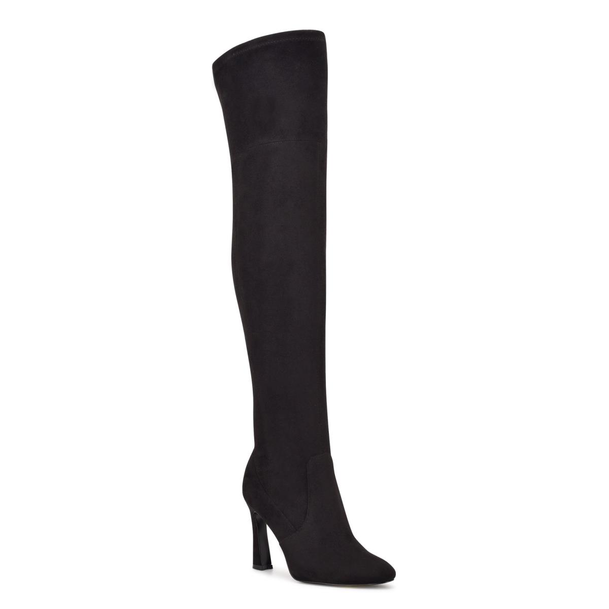 Nine West Sizzle Over The Knee Heel Laarzen Zwart | 4281ZBOTA