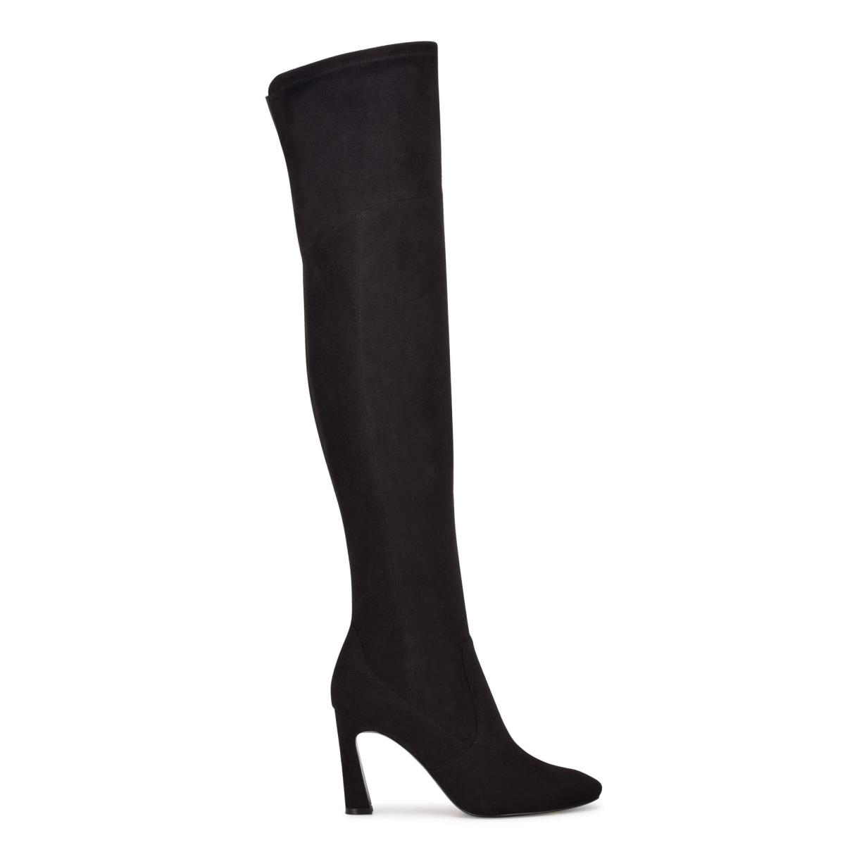 Nine West Sizzle Over The Knee Heel Laarzen Zwart | 4281ZBOTA