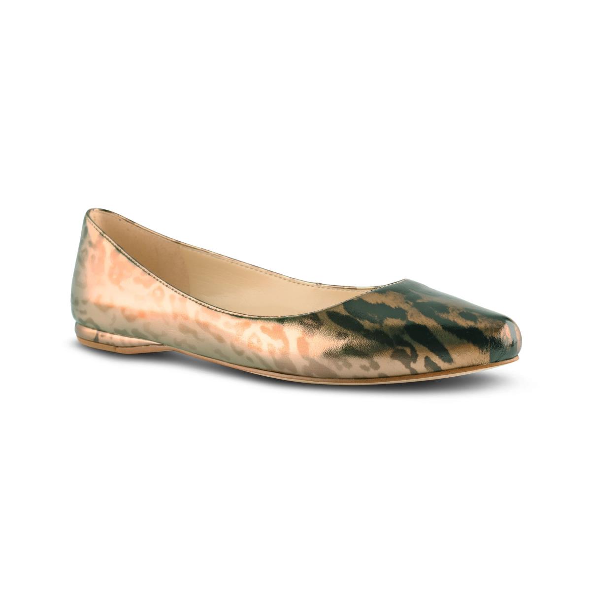 Nine West Speakup Almond Neus Ballerina Leopard | 0871GZYOE