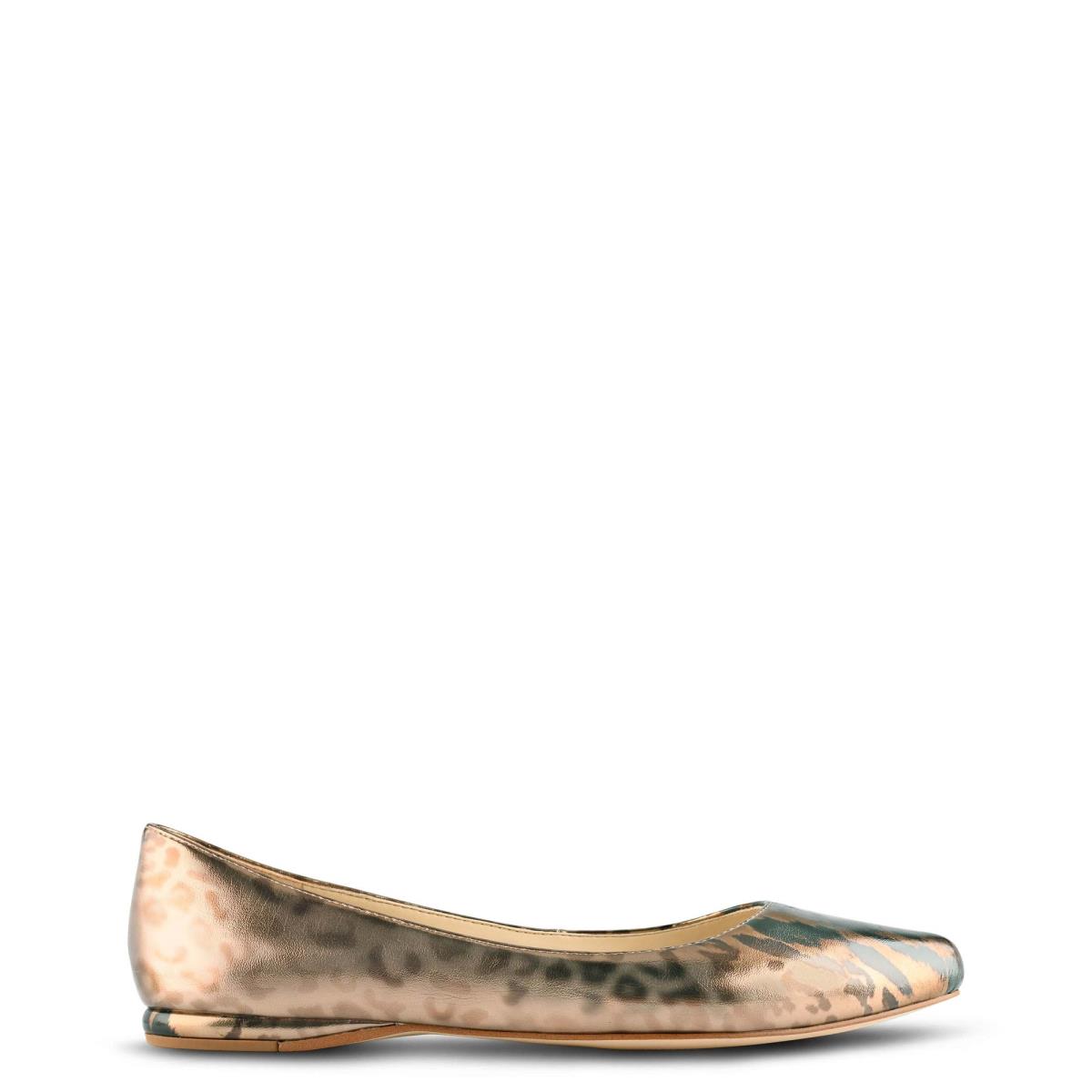 Nine West Speakup Almond Neus Ballerina Leopard | 0871GZYOE