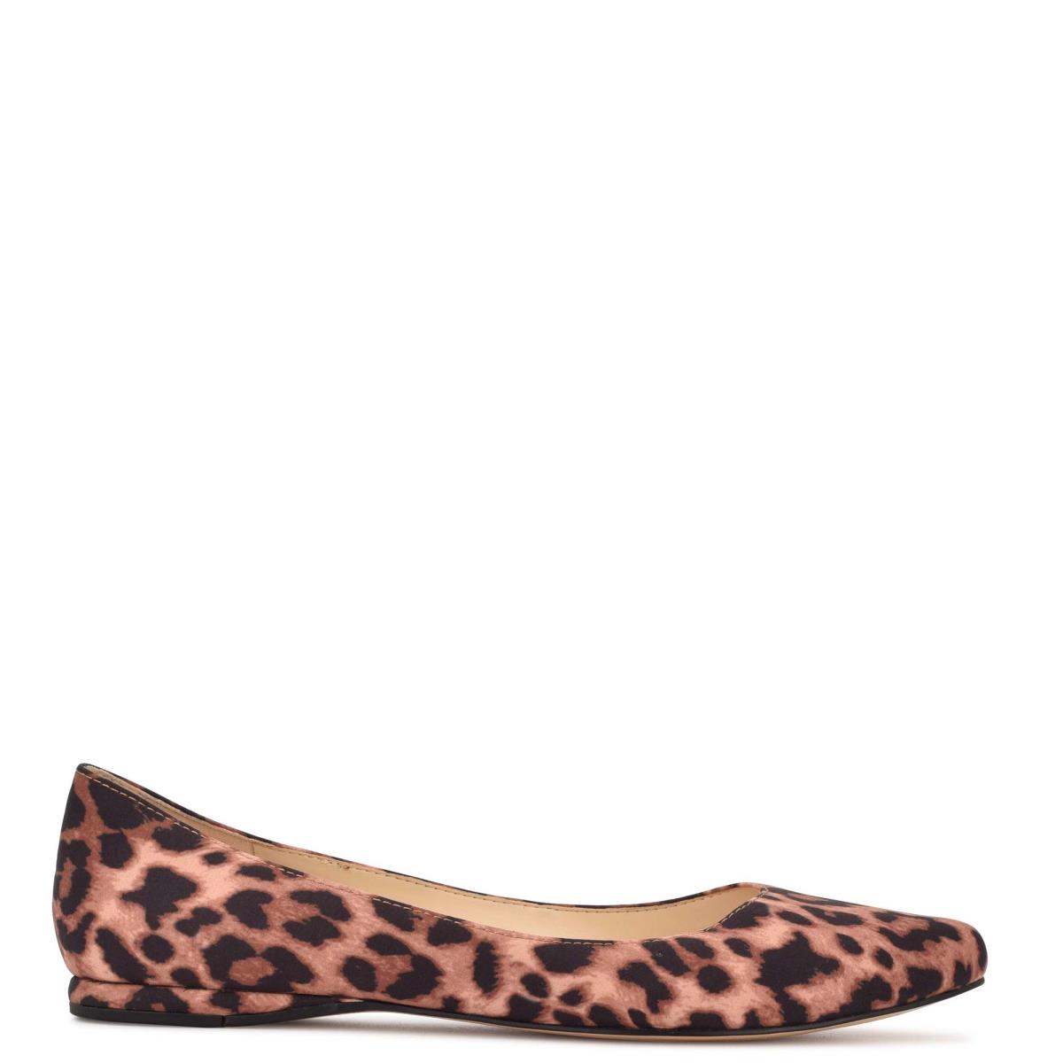 Nine West Speakup Almond Neus Ballerina Leopard | 9841MKWZO