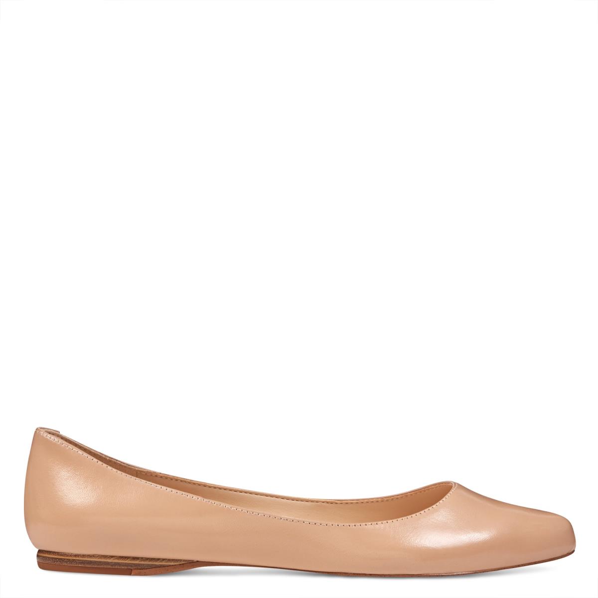 Nine West Speakup Almond Neus Flats Beige | 7605ARKOB