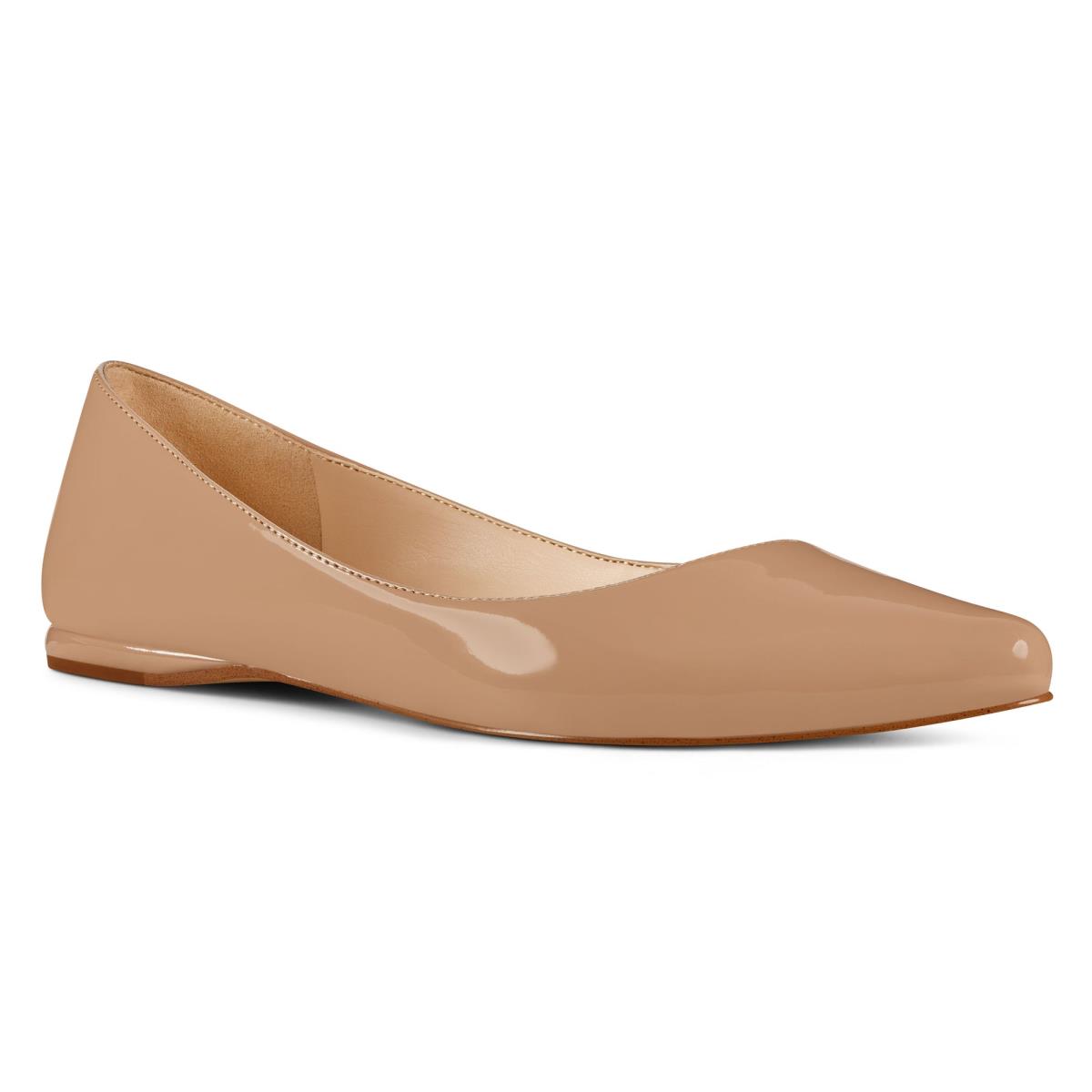 Nine West Speakup Almond Neus Flats Grijs Bruin | 5082MTDER