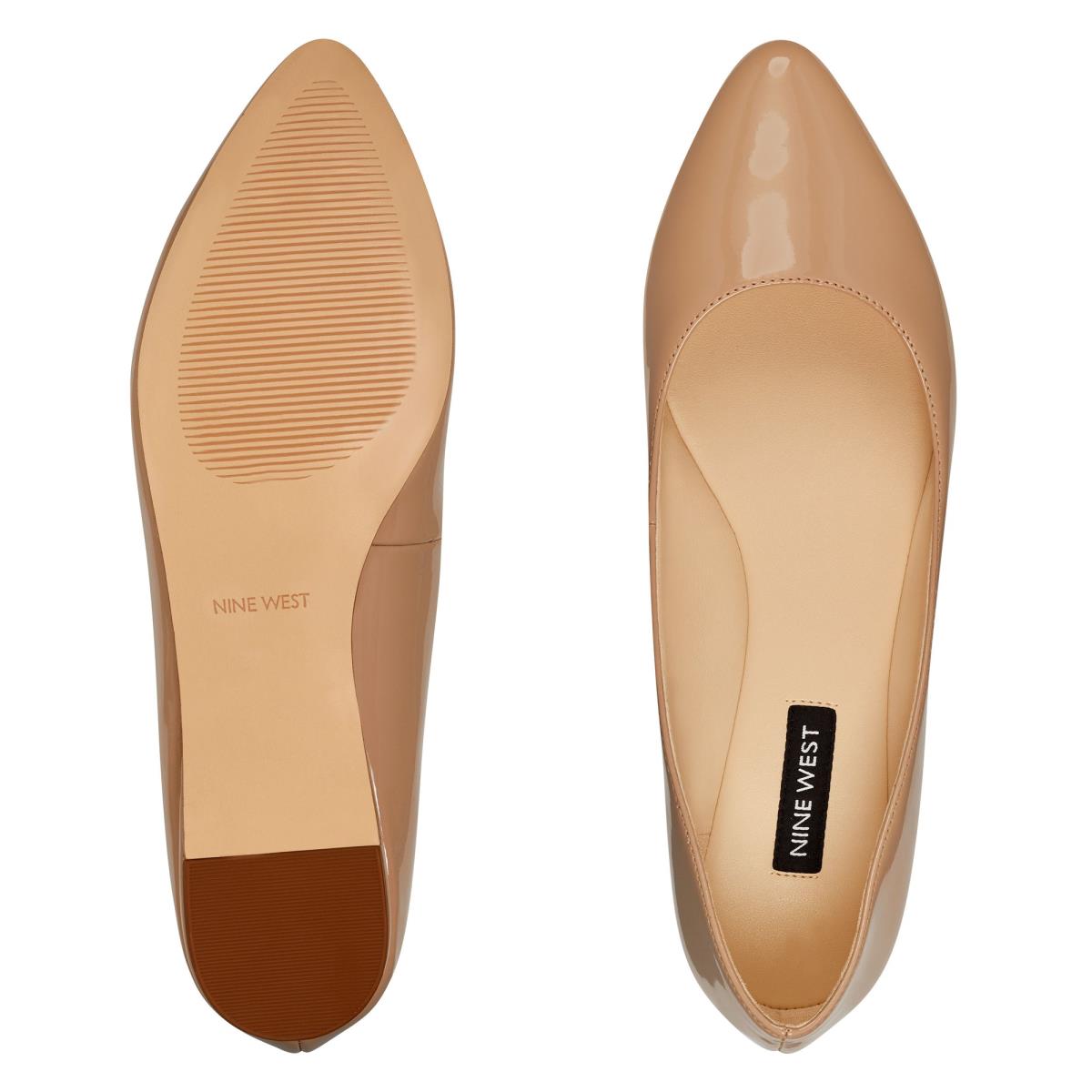 Nine West Speakup Almond Neus Flats Grijs Bruin | 5082MTDER