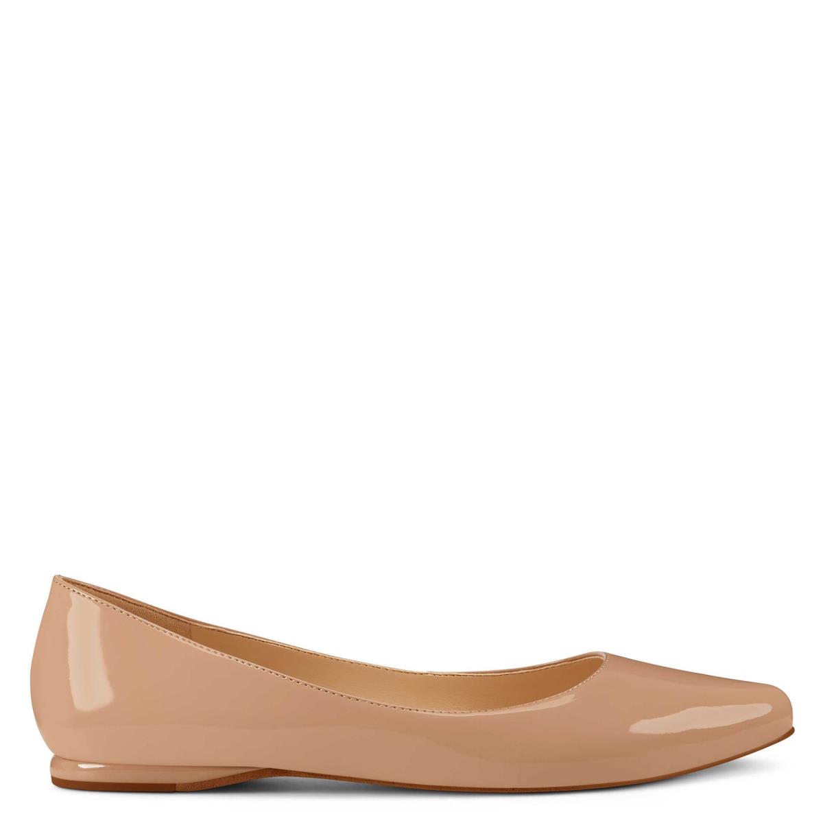 Nine West Speakup Almond Neus Flats Grijs Bruin | 5082MTDER