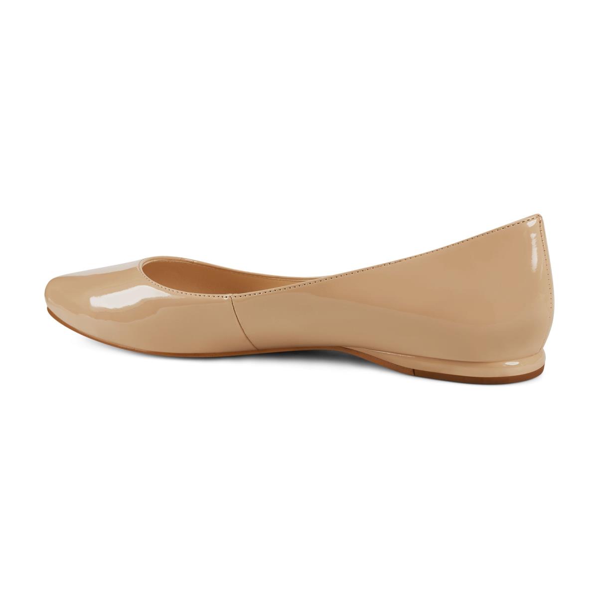 Nine West Speakup Almond Neus Flats Lichtbeige | 0583JWQAO