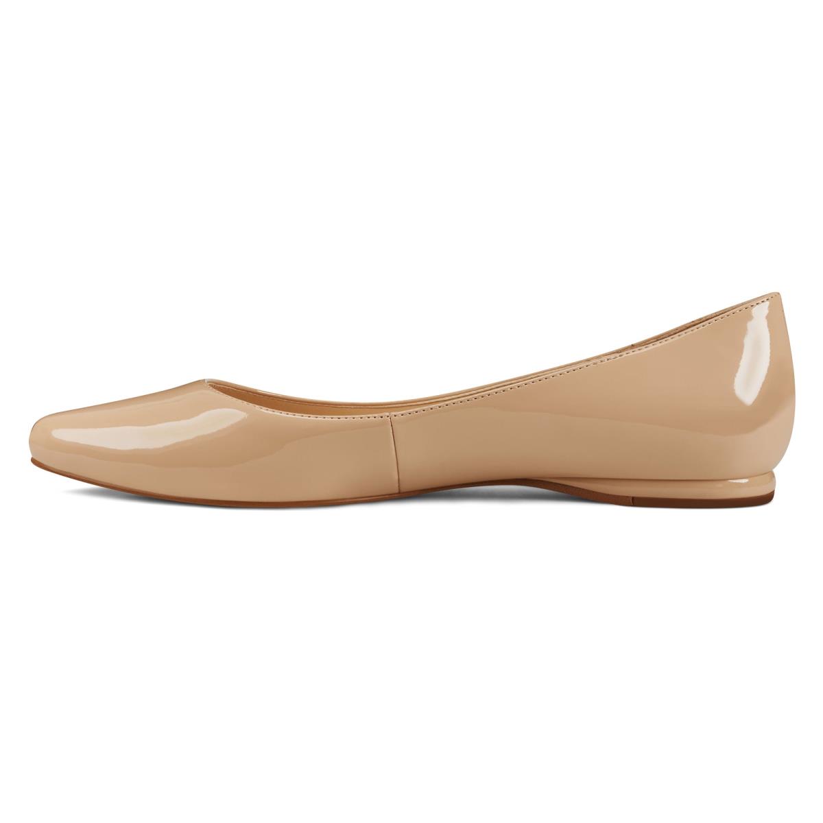 Nine West Speakup Almond Neus Flats Lichtbeige | 0583JWQAO