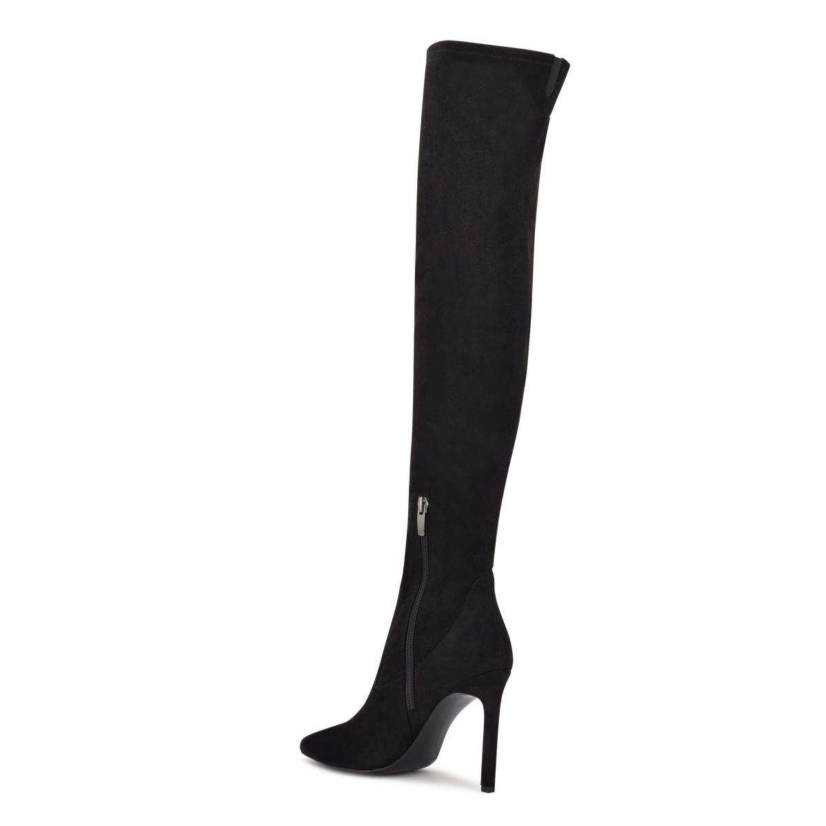 Nine West Tacy Over The Knee Laarzen Zwart | 4628RUCMN