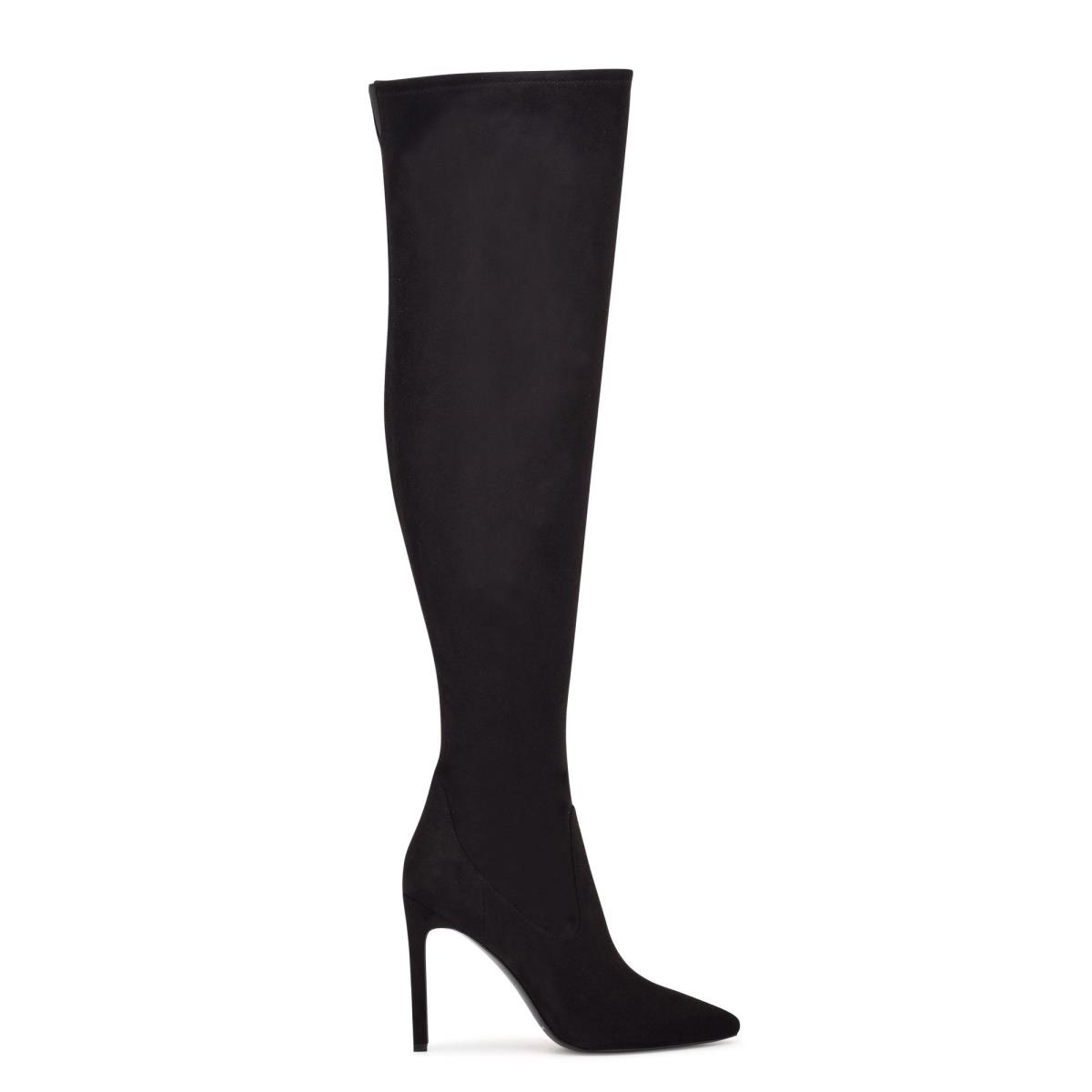 Nine West Tacy Over The Knee Laarzen Zwart | 4628RUCMN