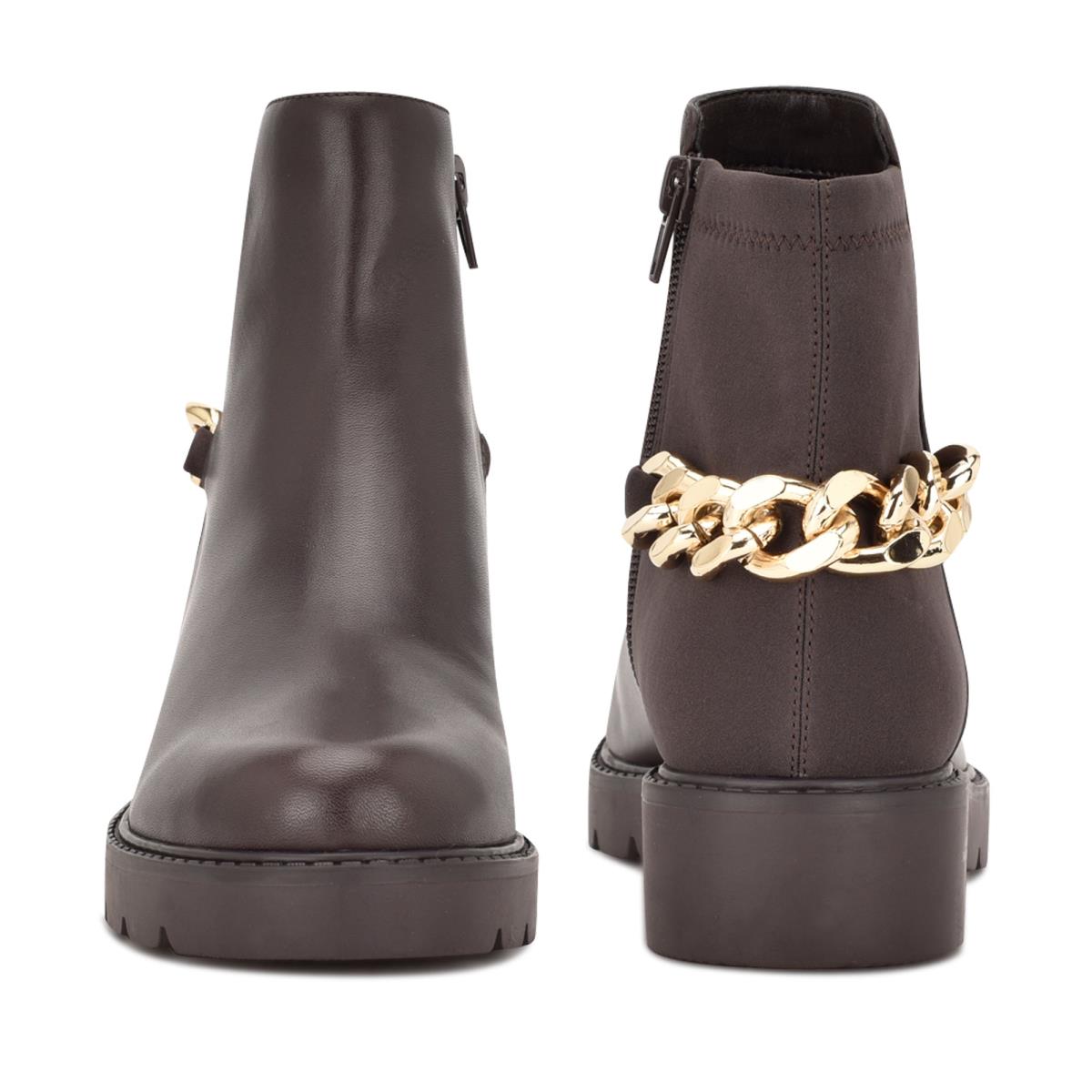 Nine West Talles Lug Sole Laarzen Koffie | 8305BUXRE